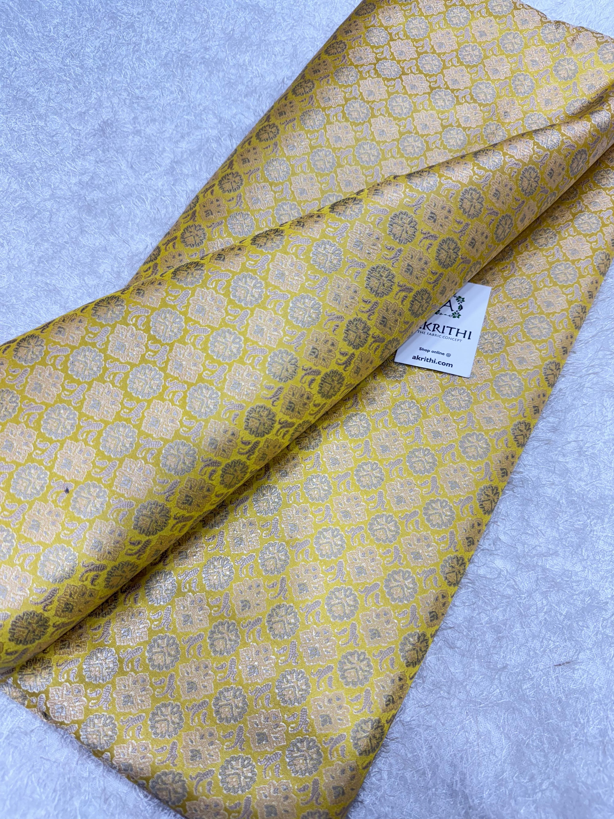 Pure Banarasi brocade fabric