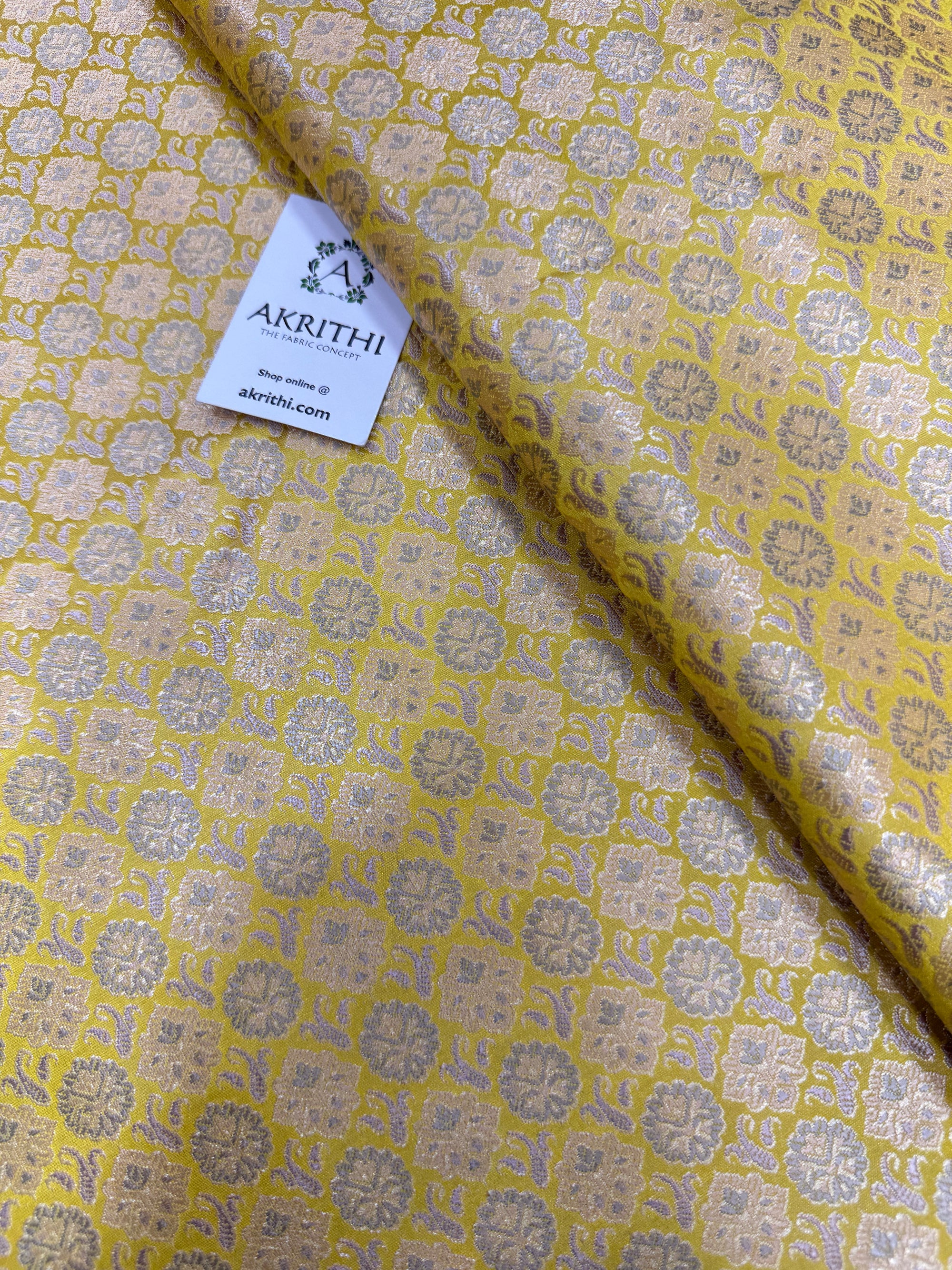 Pure Banarasi brocade fabric