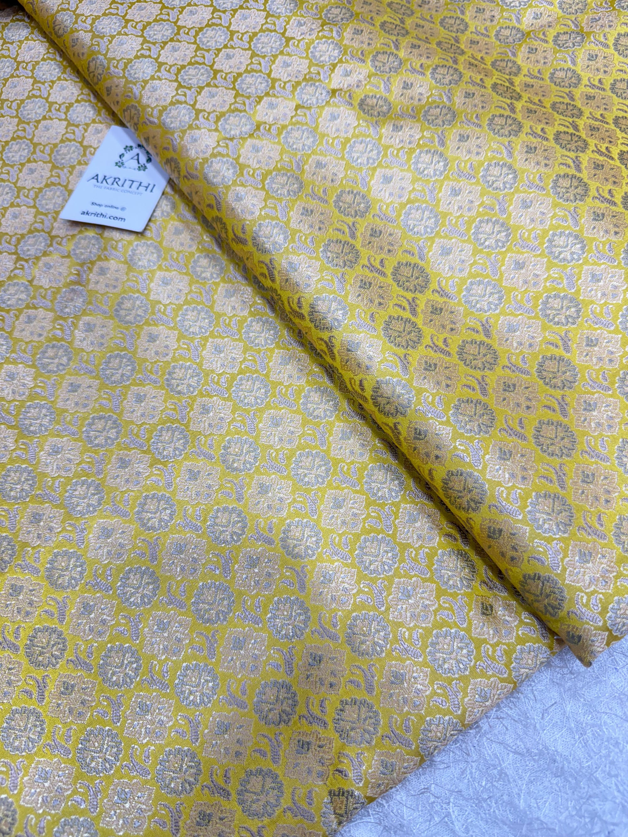 Pure Banarasi brocade fabric
