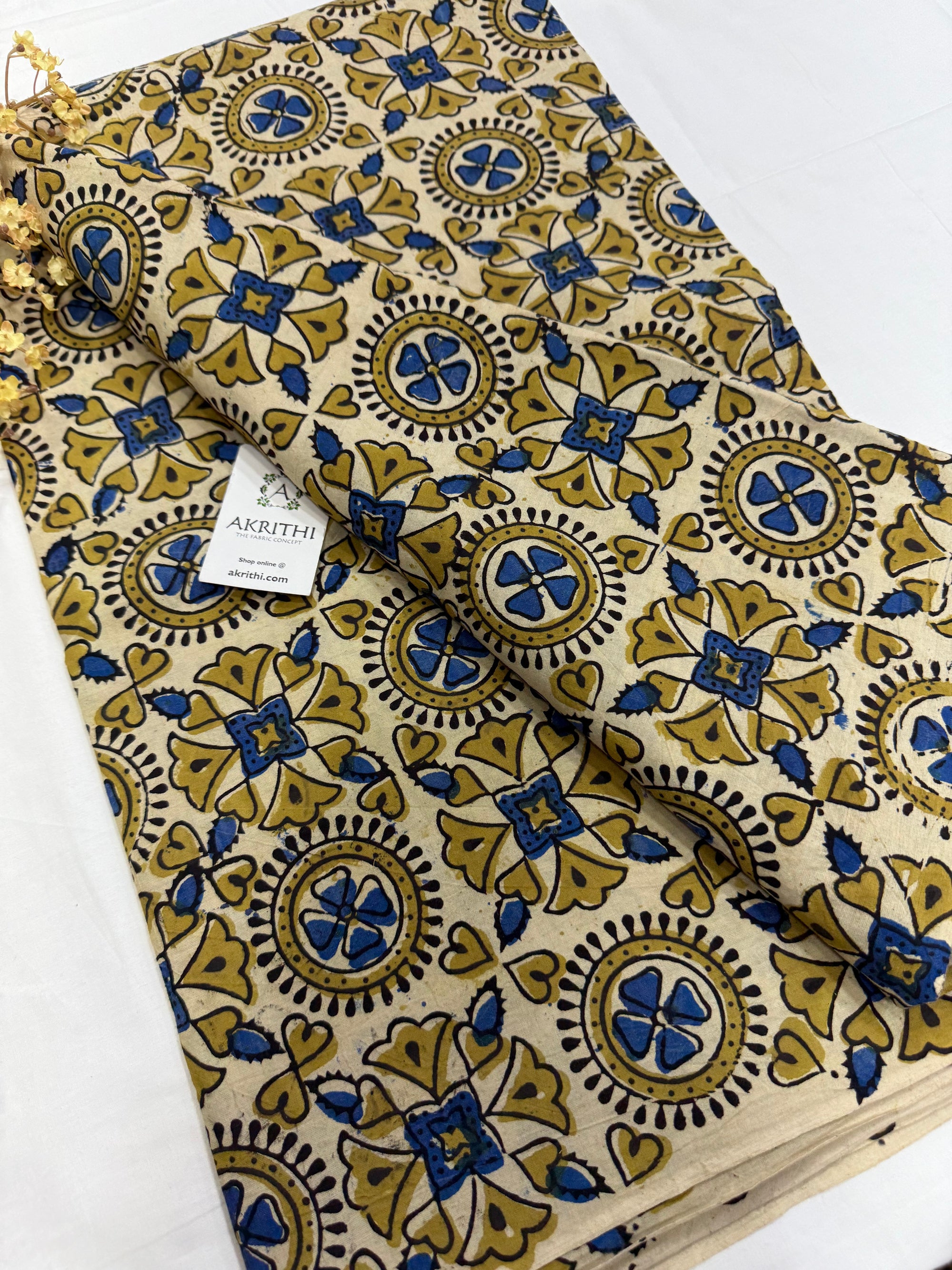 Ajrakh Hand block pure cotton fabric