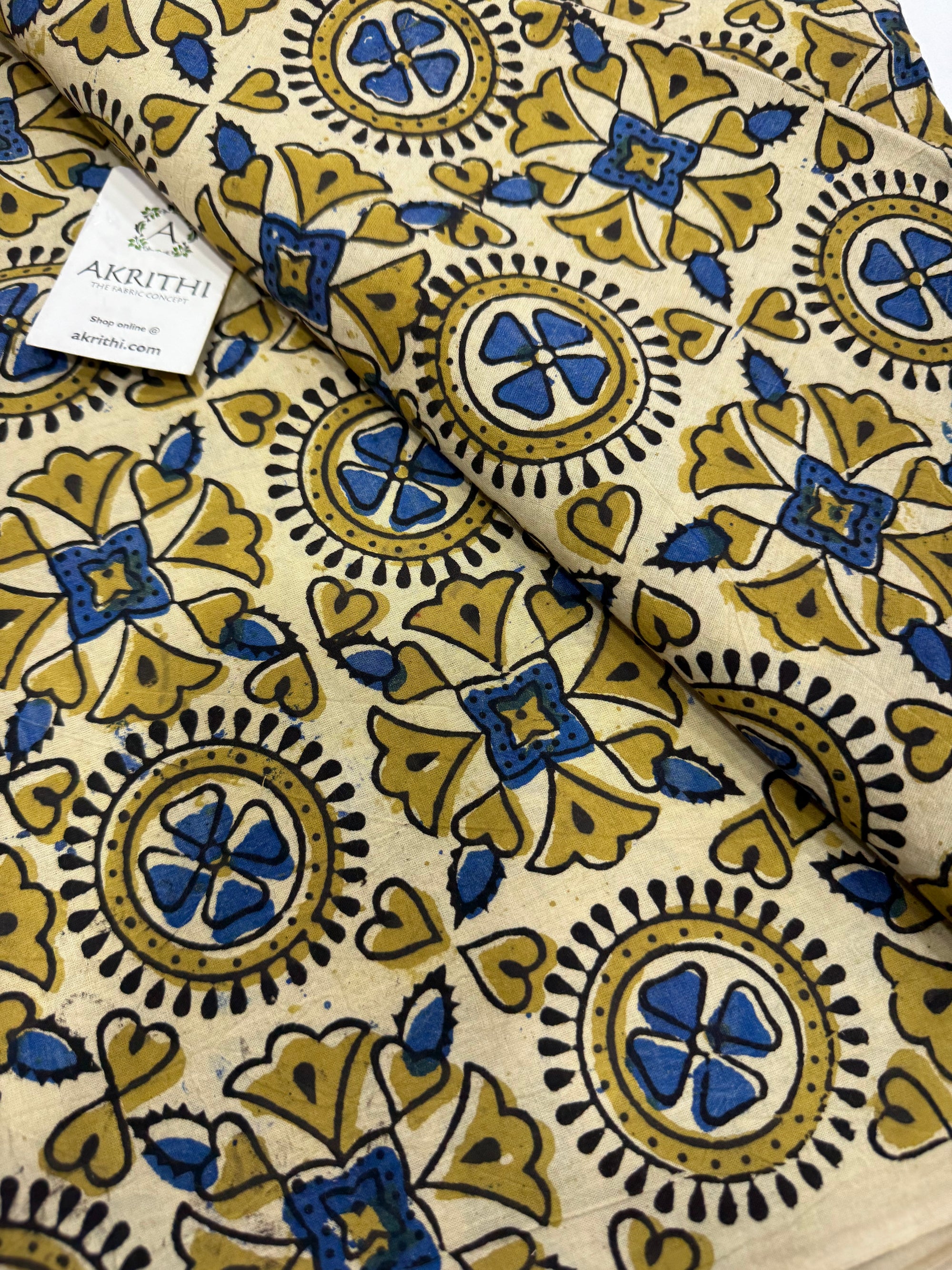 Ajrakh Hand block pure cotton fabric