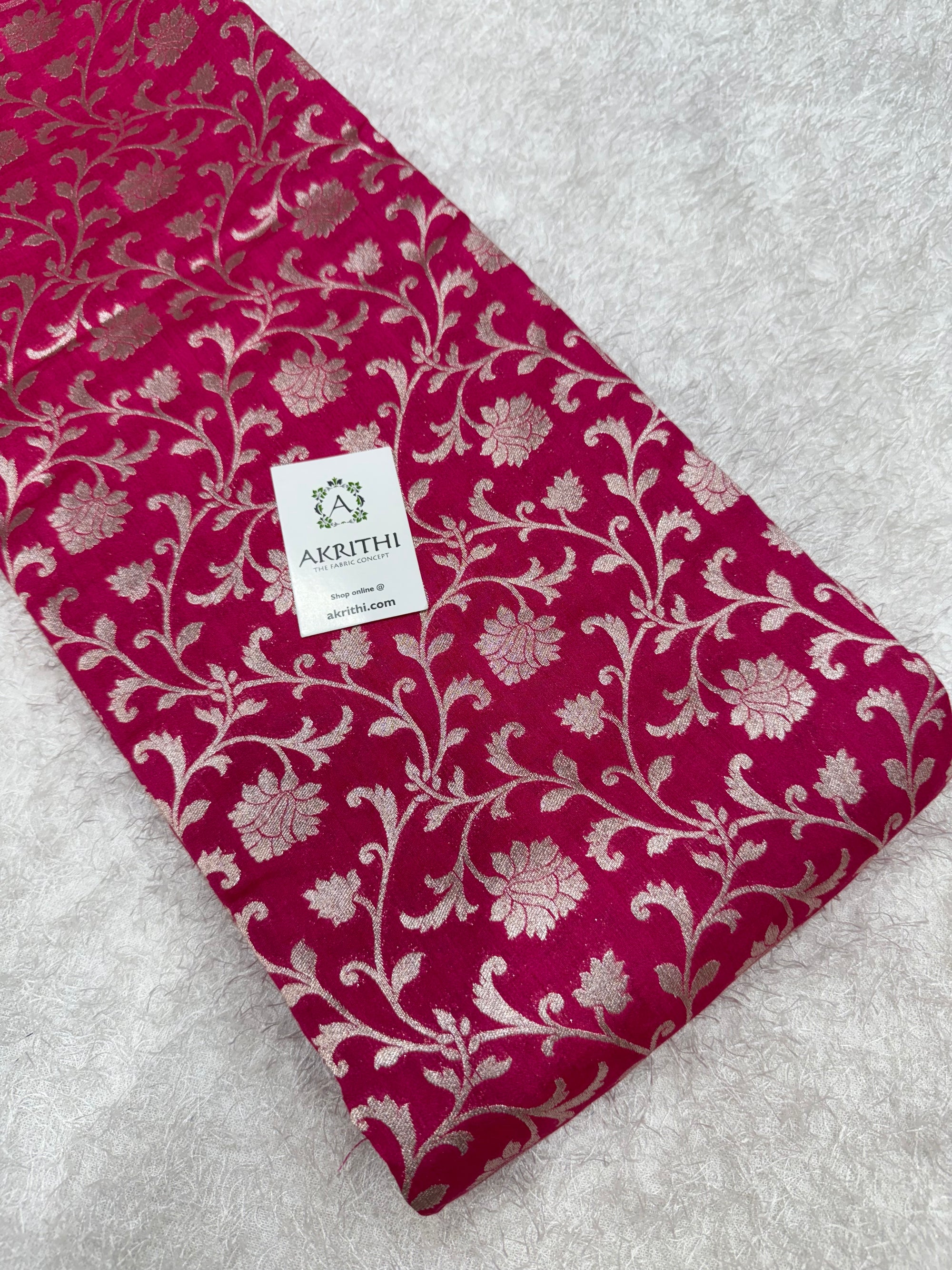 Pure Chiniya silk Banarasi brocade fabric