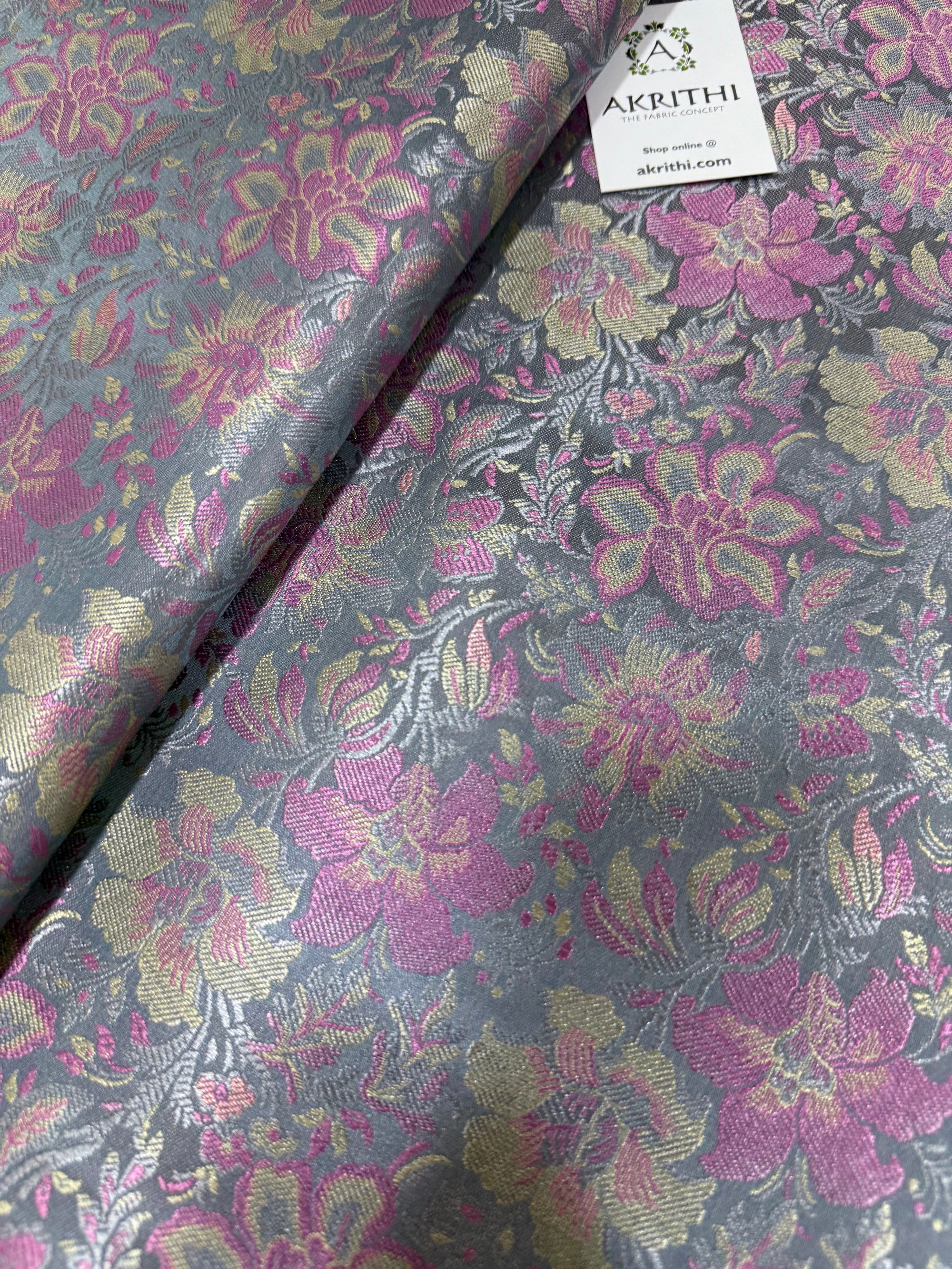 Pure Banarasi brocade fabric
