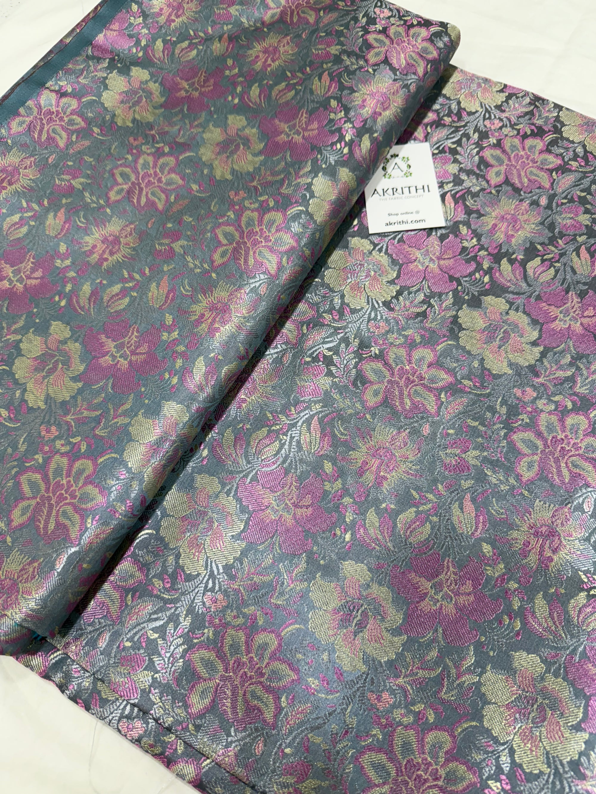 Pure Banarasi brocade fabric