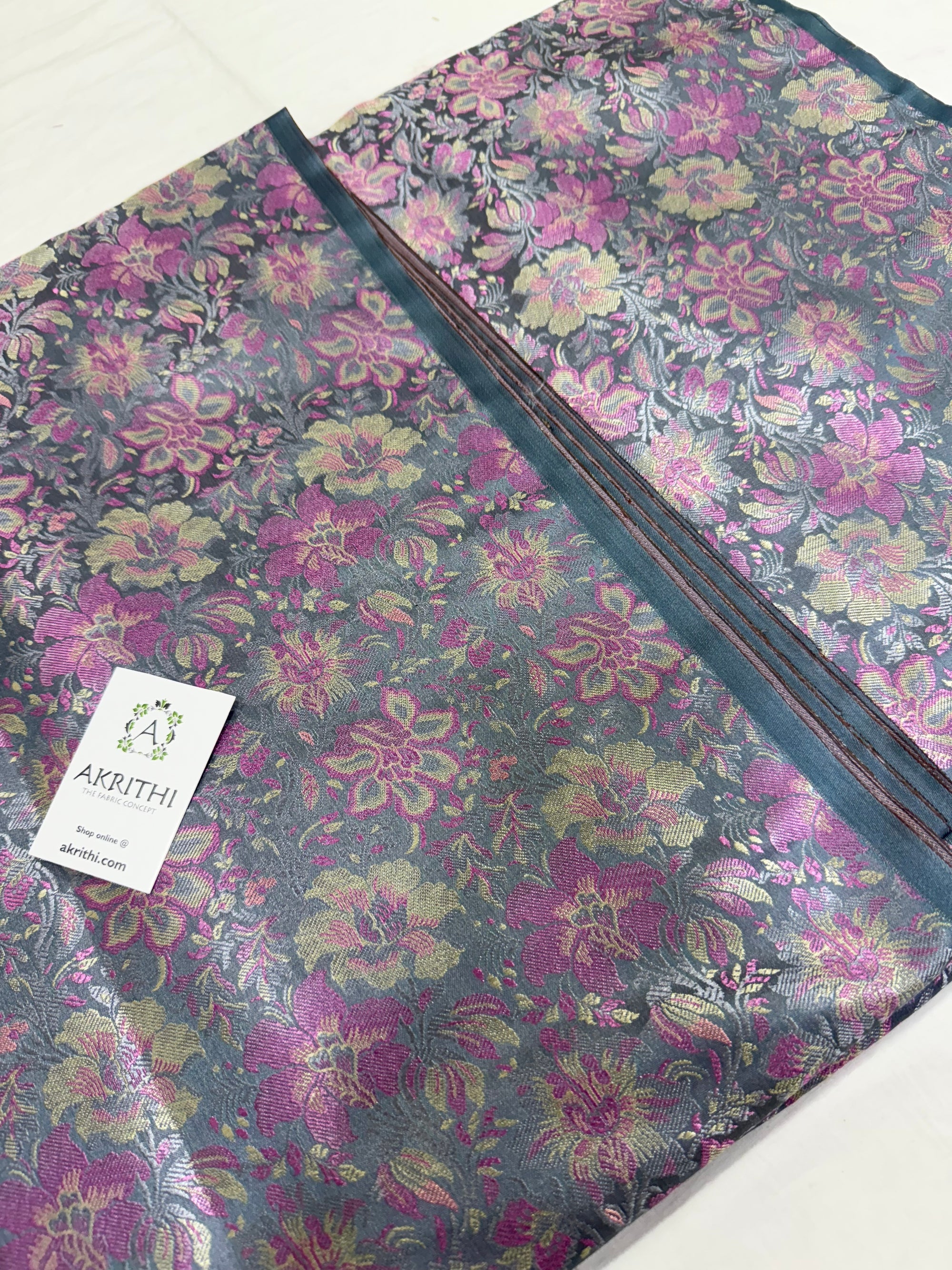 Pure Banarasi brocade fabric