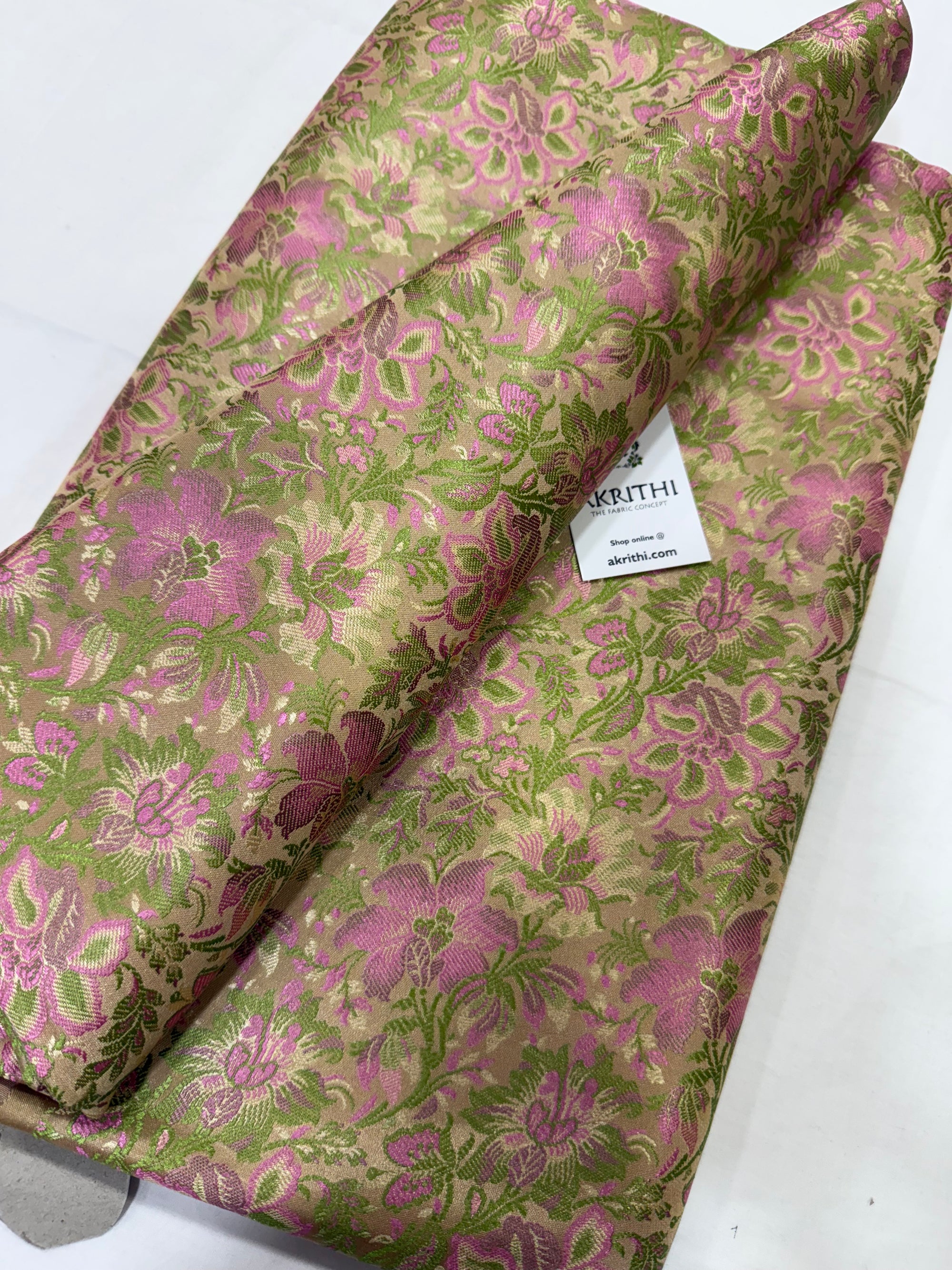Pure Banarasi brocade fabric
