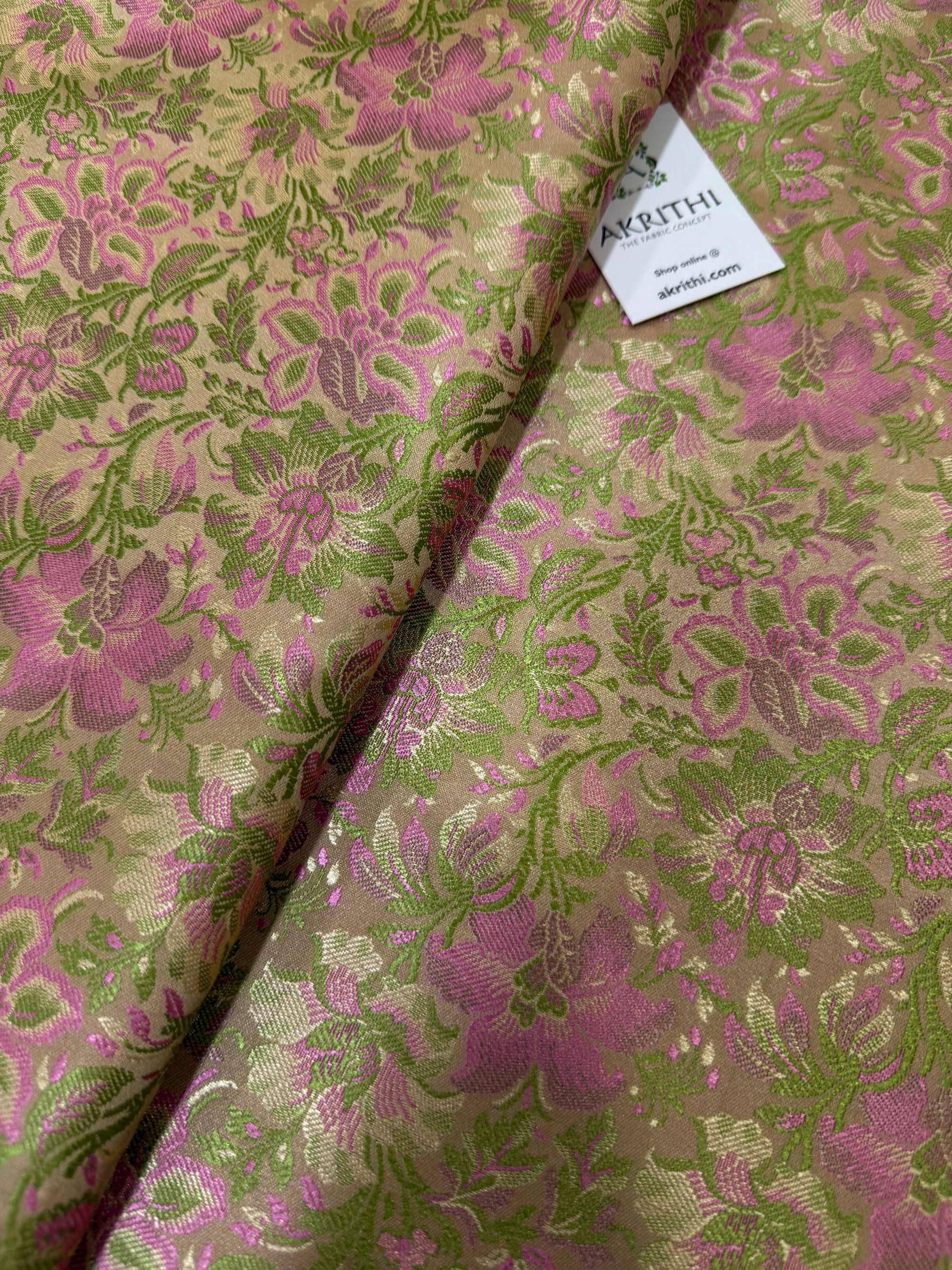 Pure Banarasi brocade fabric