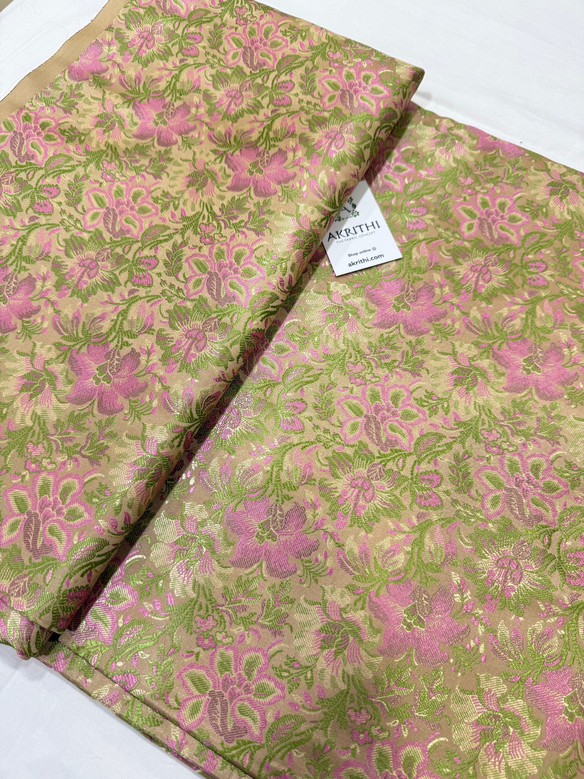 Pure Banarasi brocade fabric
