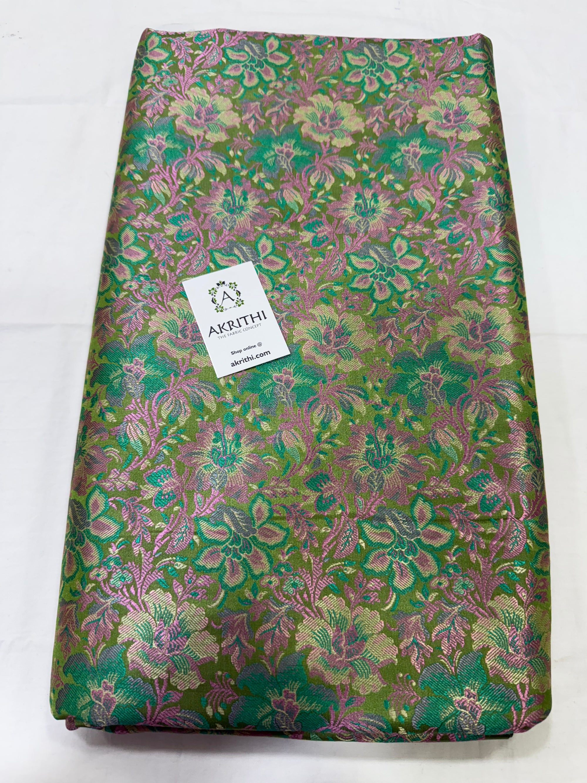 Pure Banarasi brocade fabric