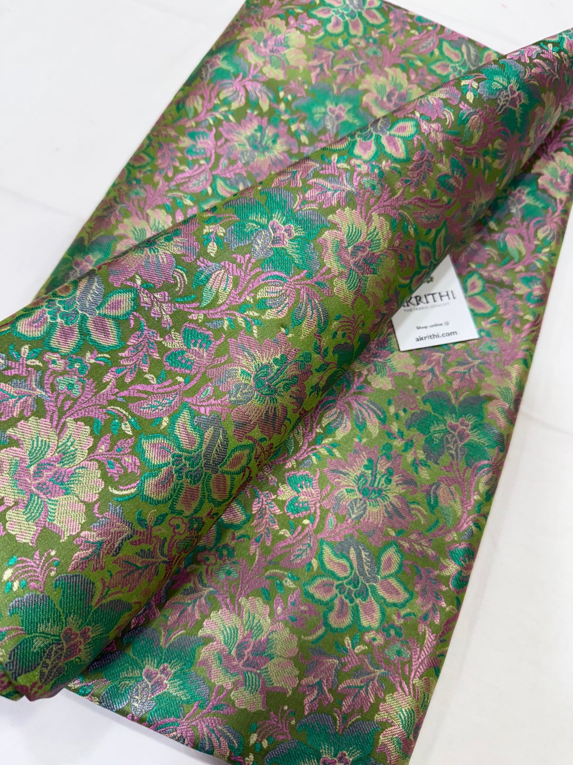 Pure Banarasi brocade fabric