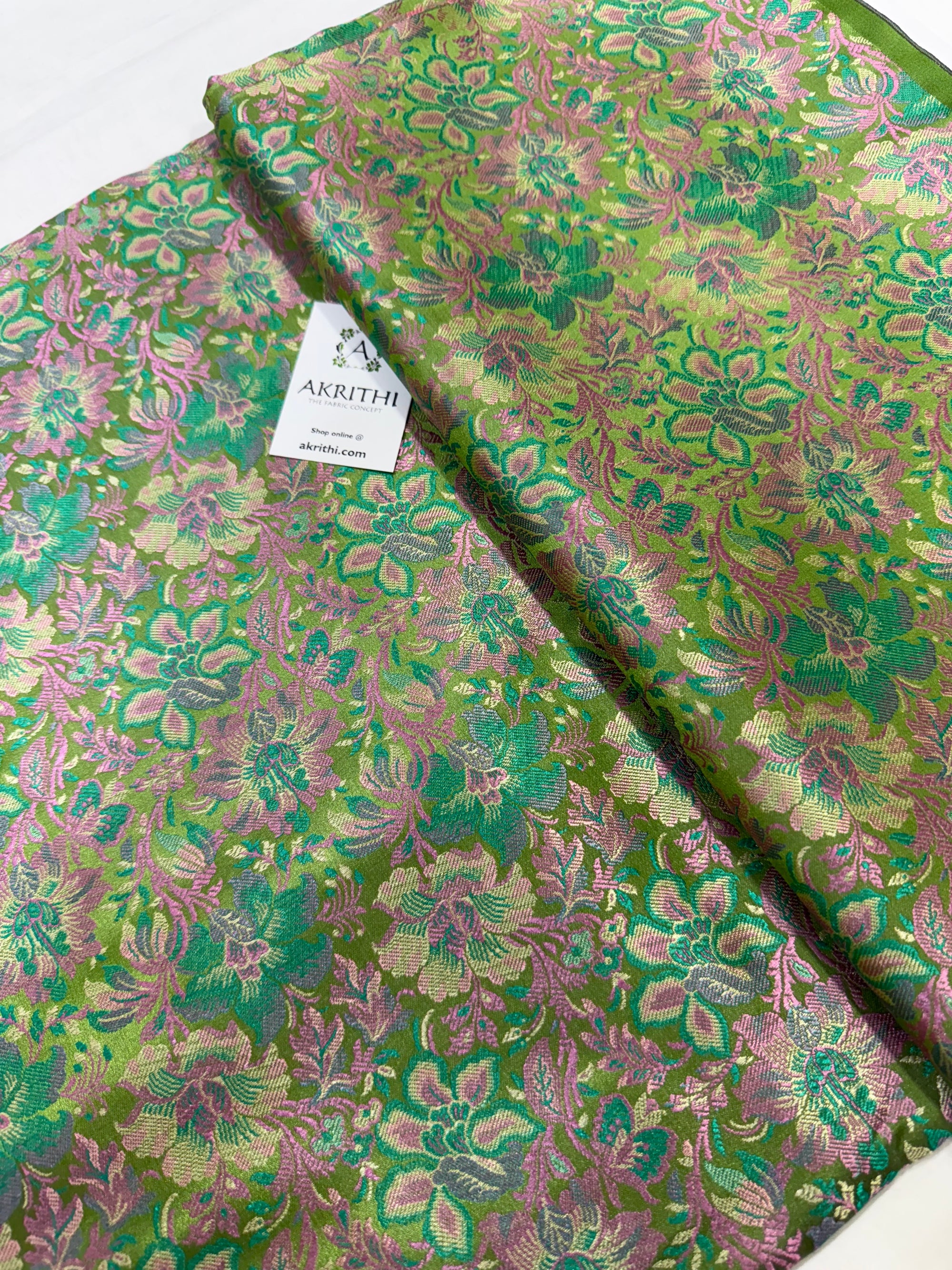 Pure Banarasi brocade fabric