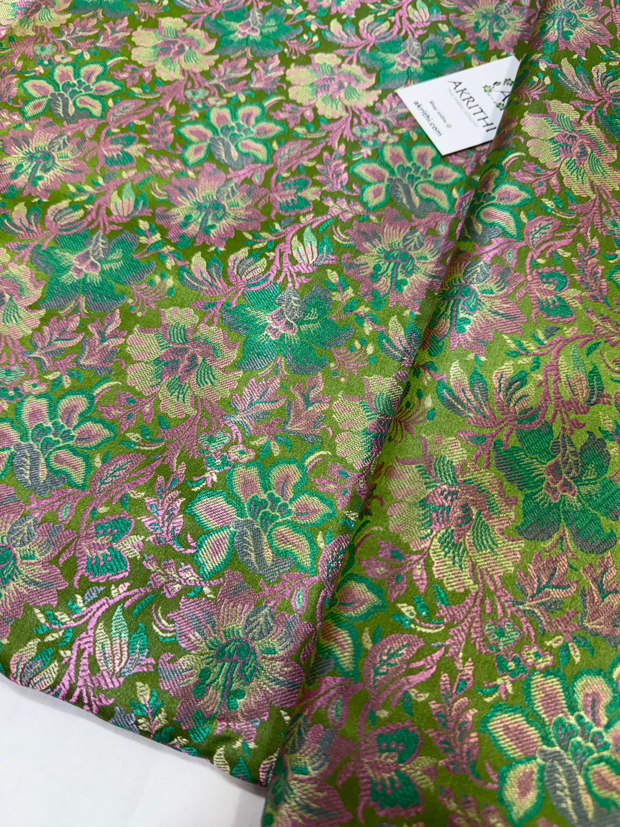 Pure Banarasi brocade fabric