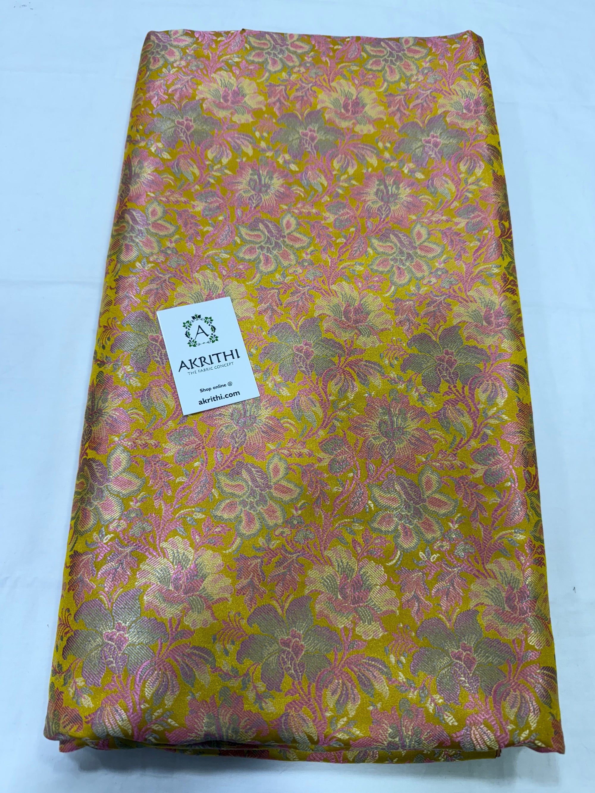 Pure Banarasi brocade fabric