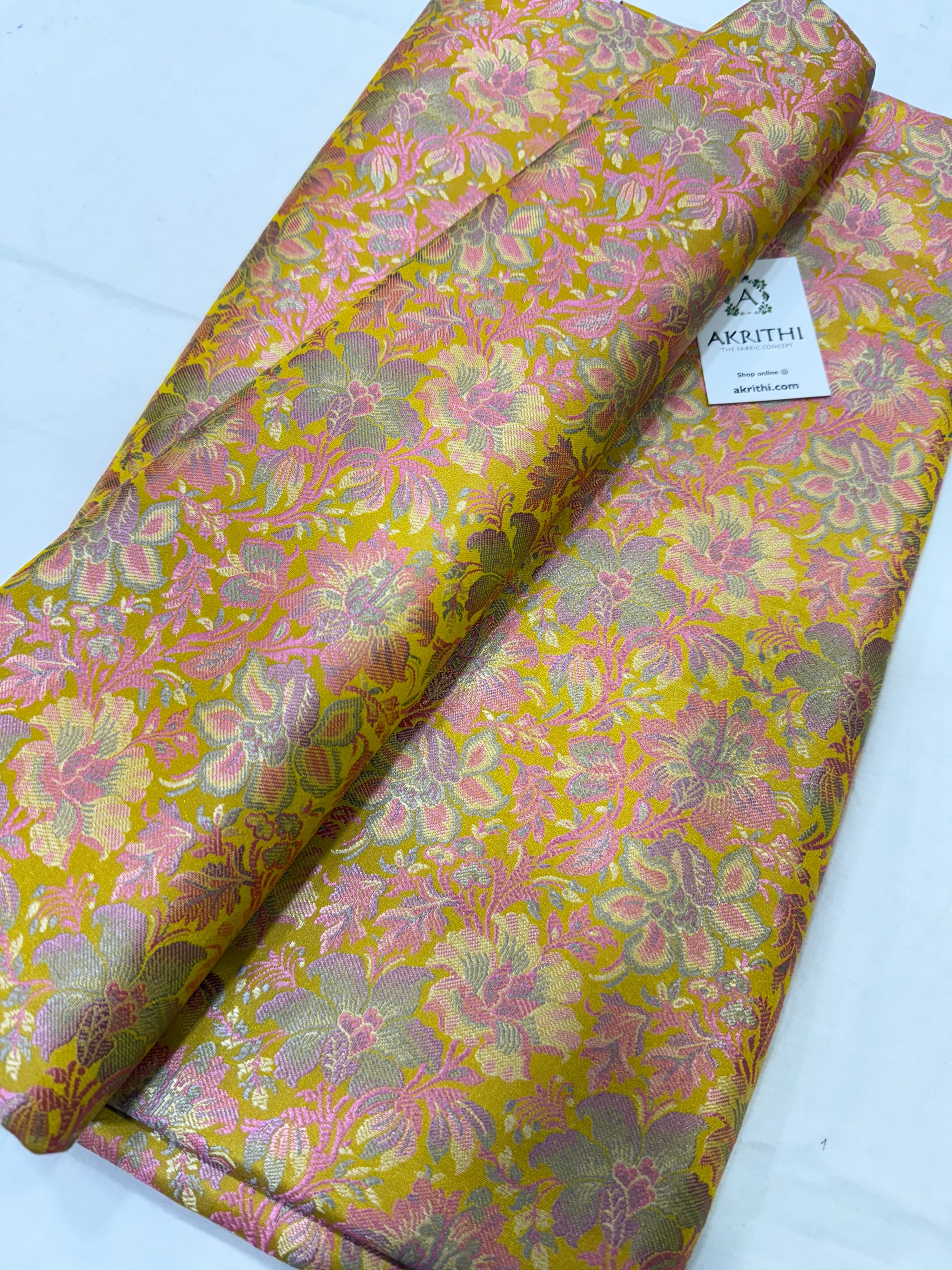 Pure Banarasi brocade fabric