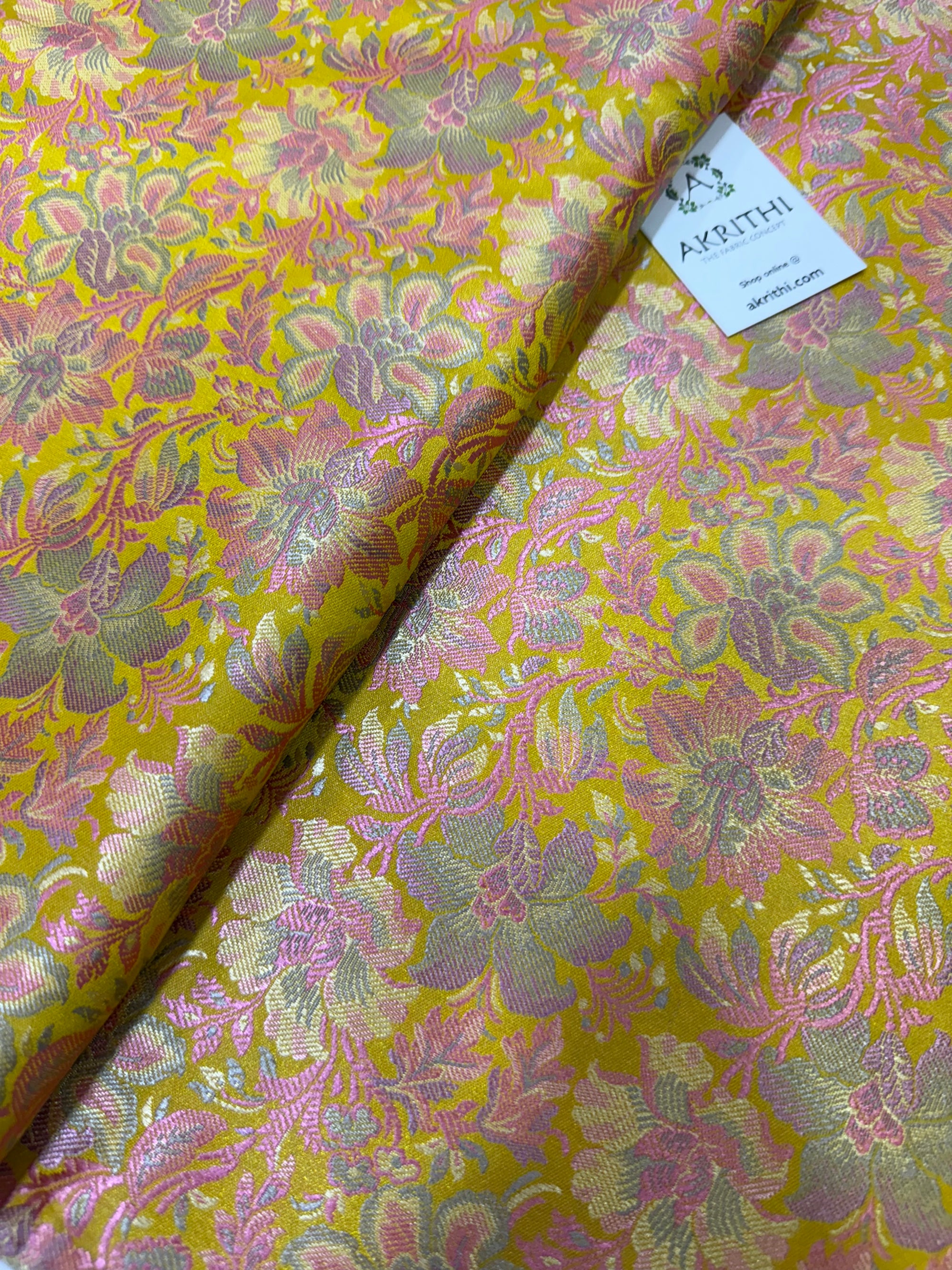 Pure Banarasi brocade fabric