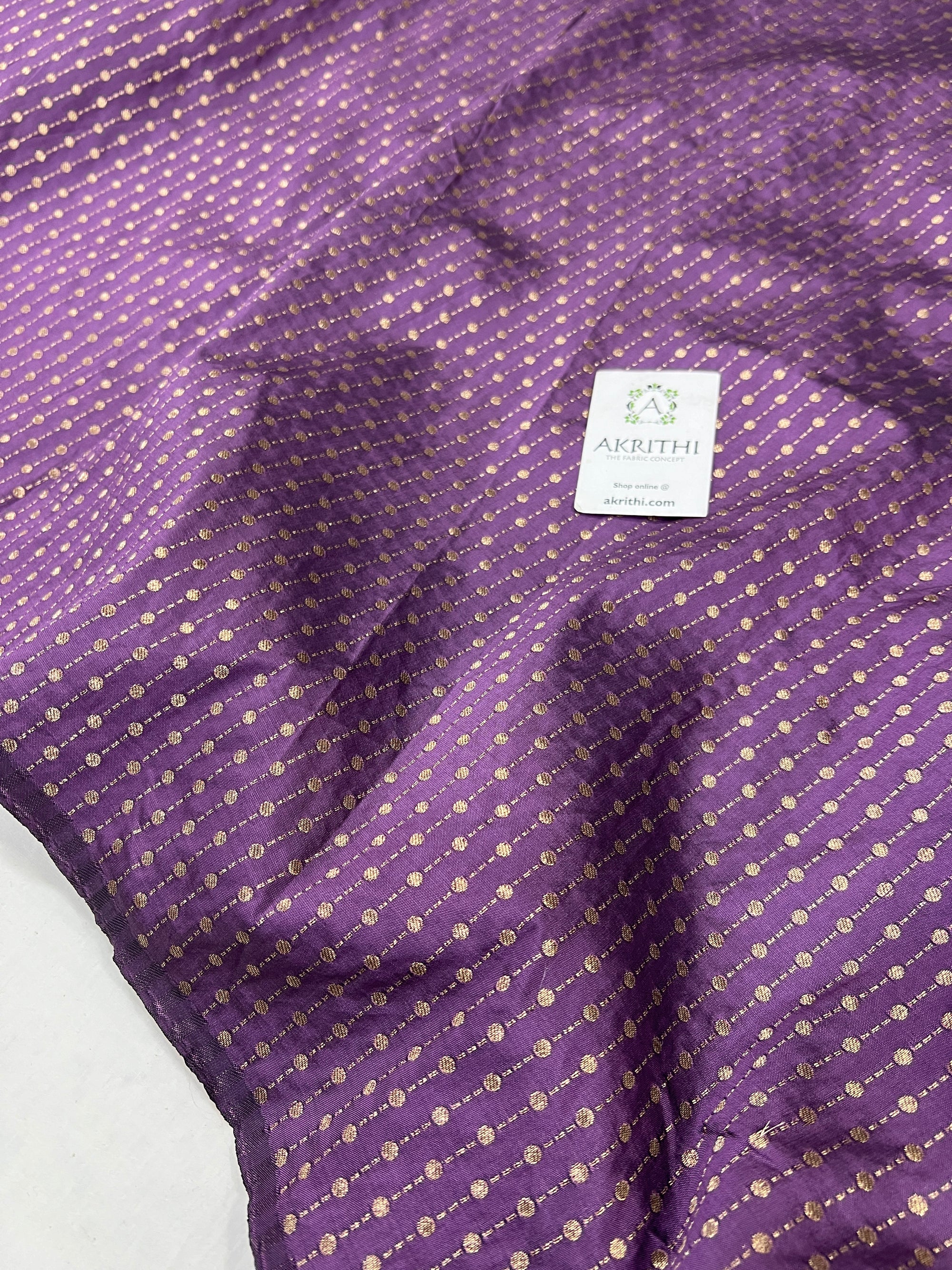 Semi Banarasi raw silk fabric