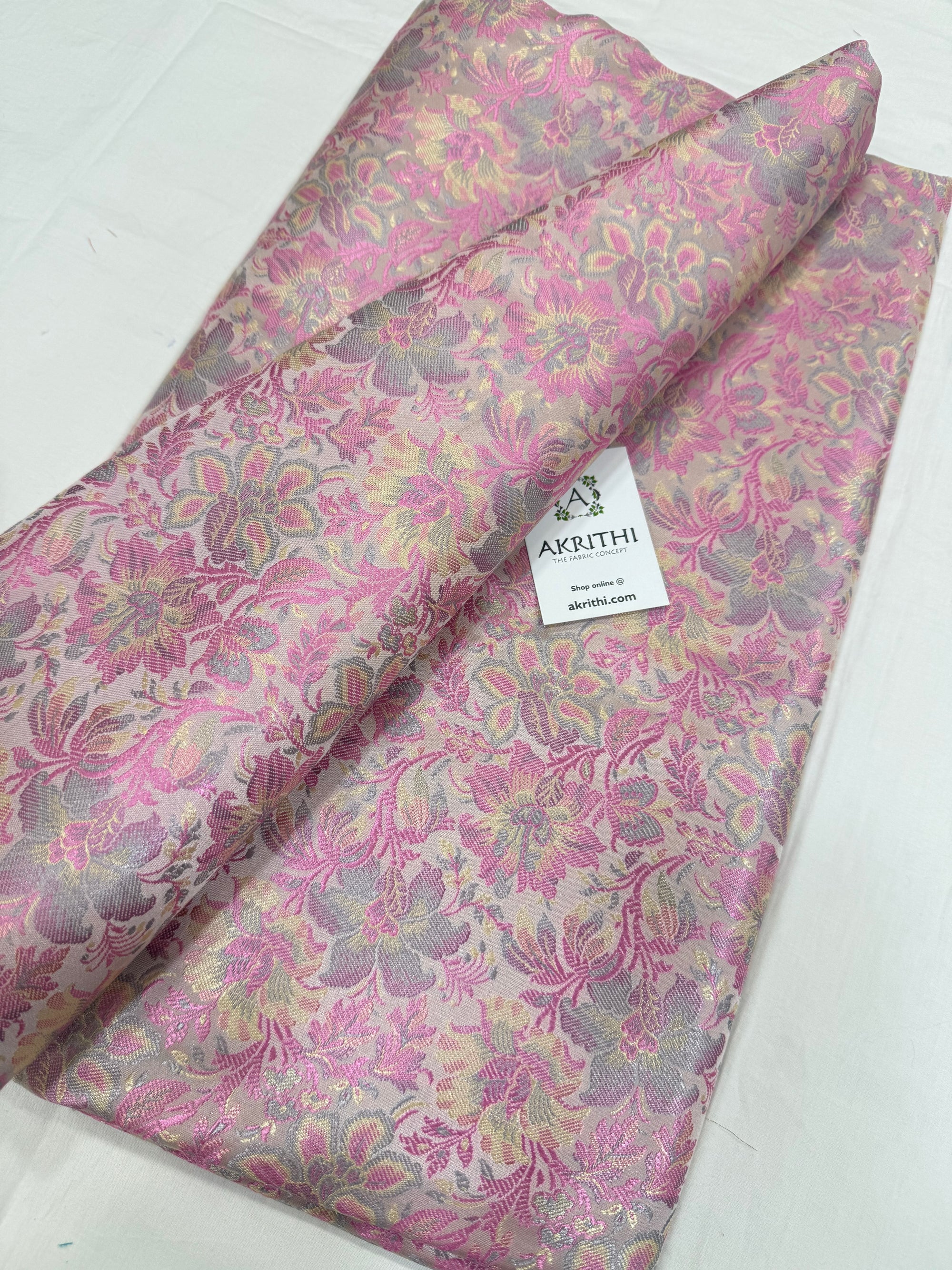 Pure Banarasi brocade fabric