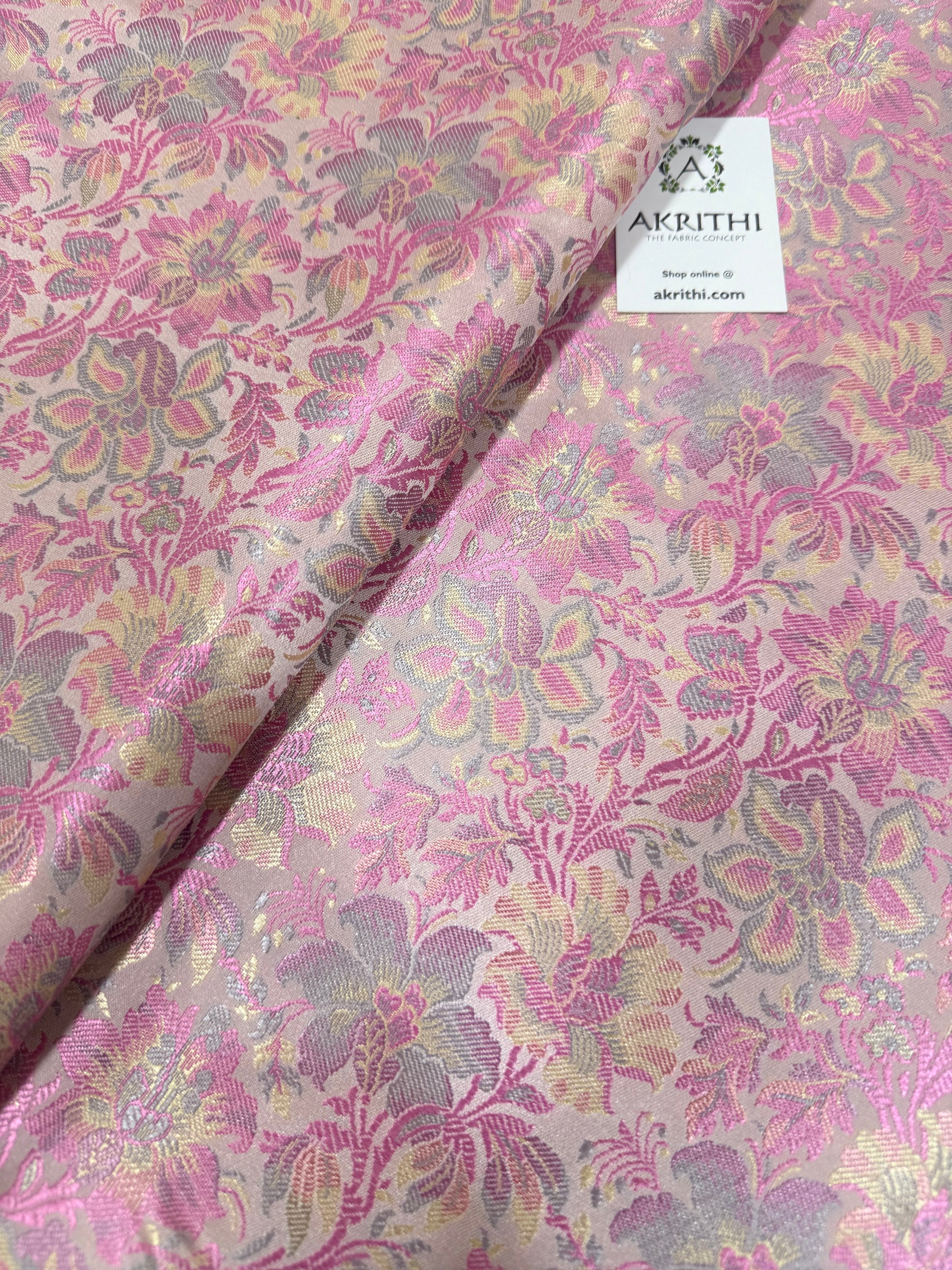 Pure Banarasi brocade fabric