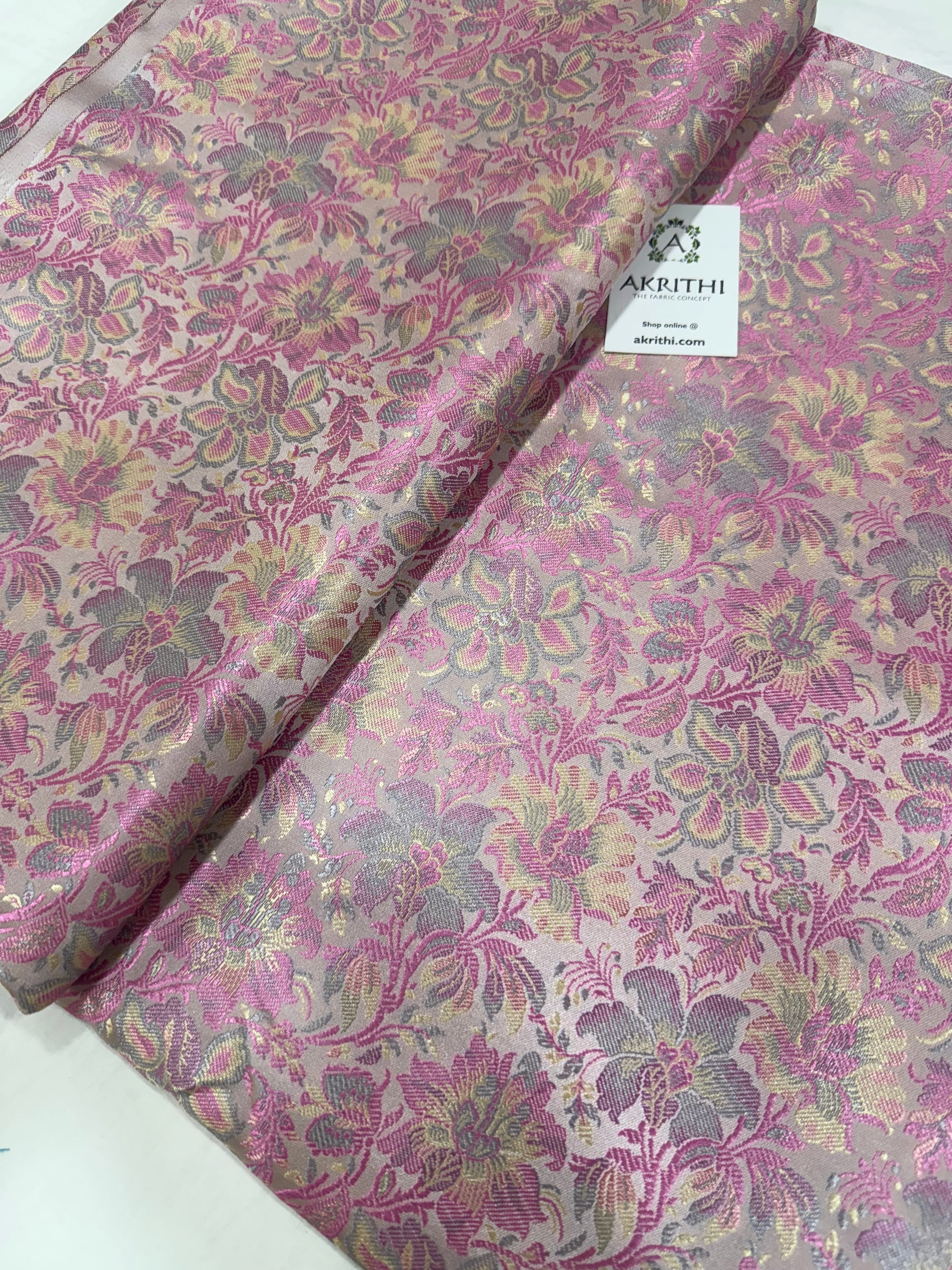 Pure Banarasi brocade fabric