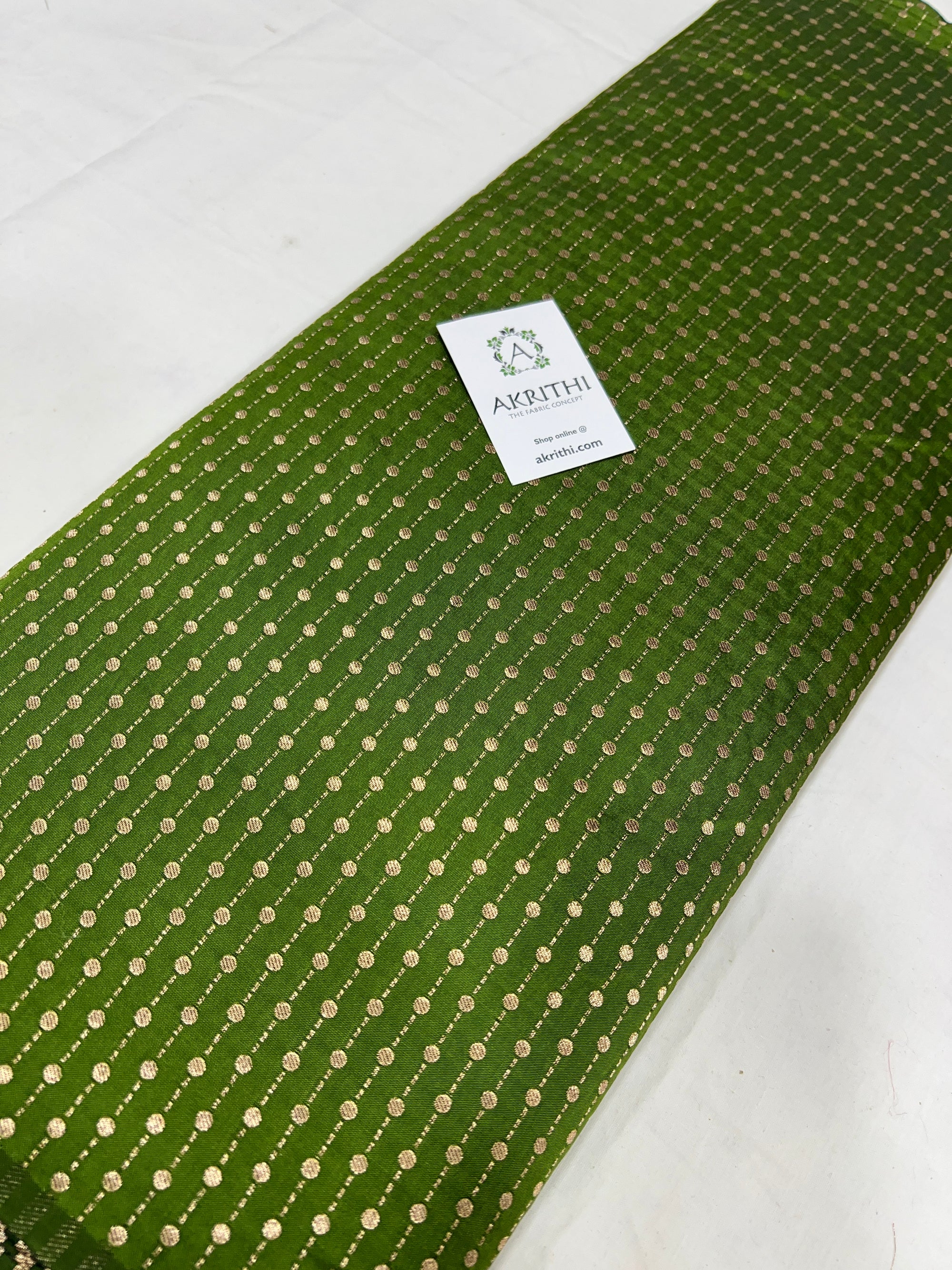 Semi Banarasi raw silk fabric