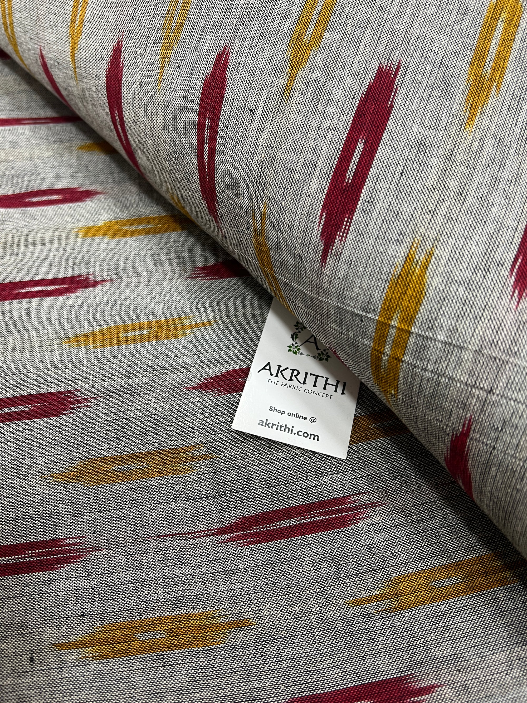Handloom Ikat pure cotton fabric