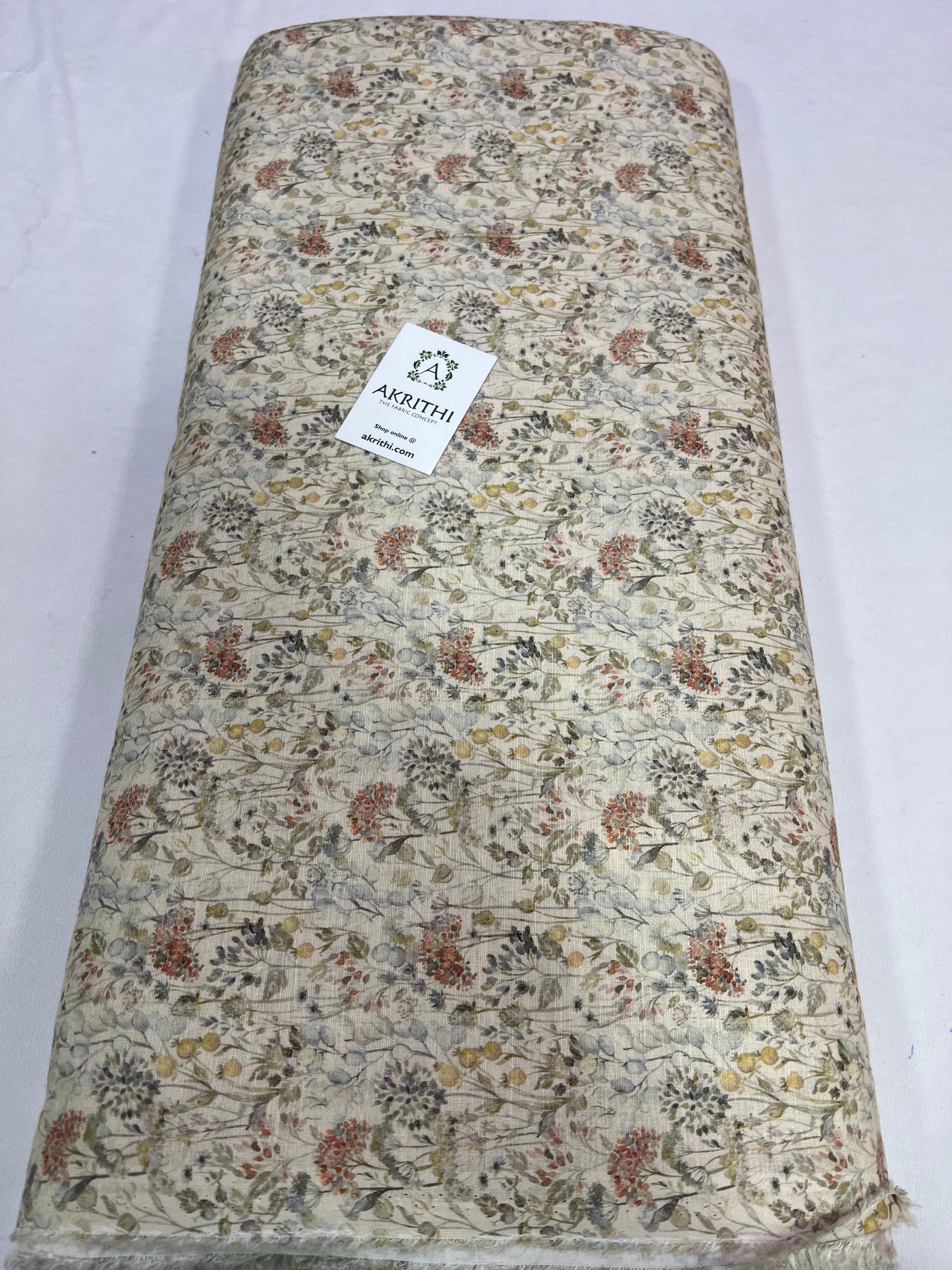Digital Printed pure linen fabric
