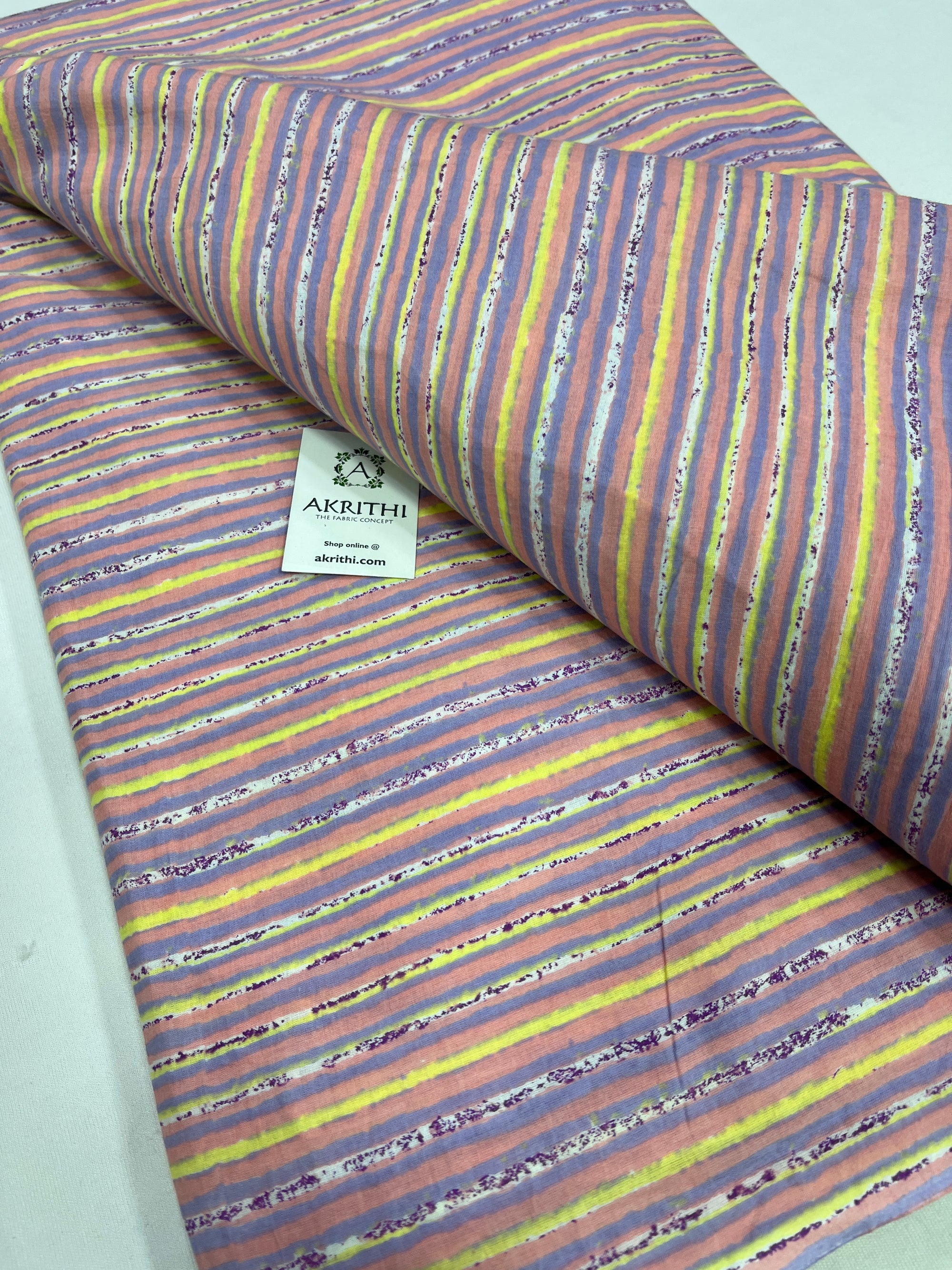 Printed pure cotton fabric