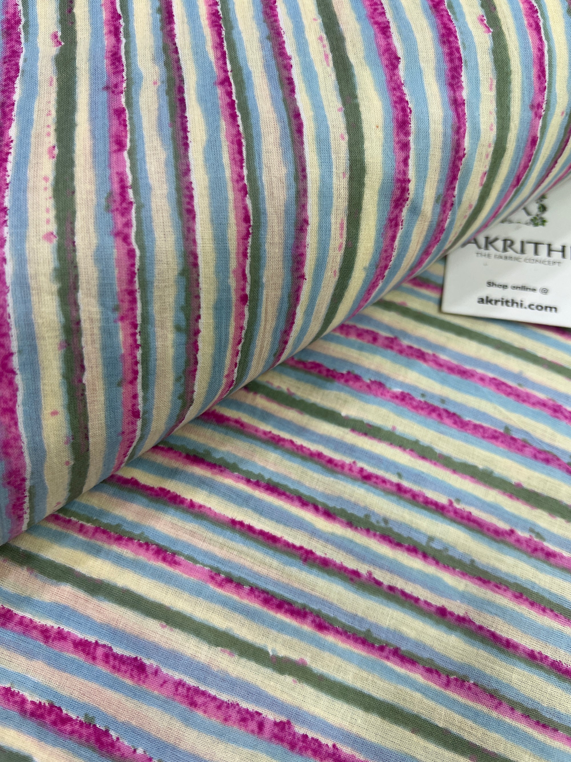 Printed pure cotton fabric