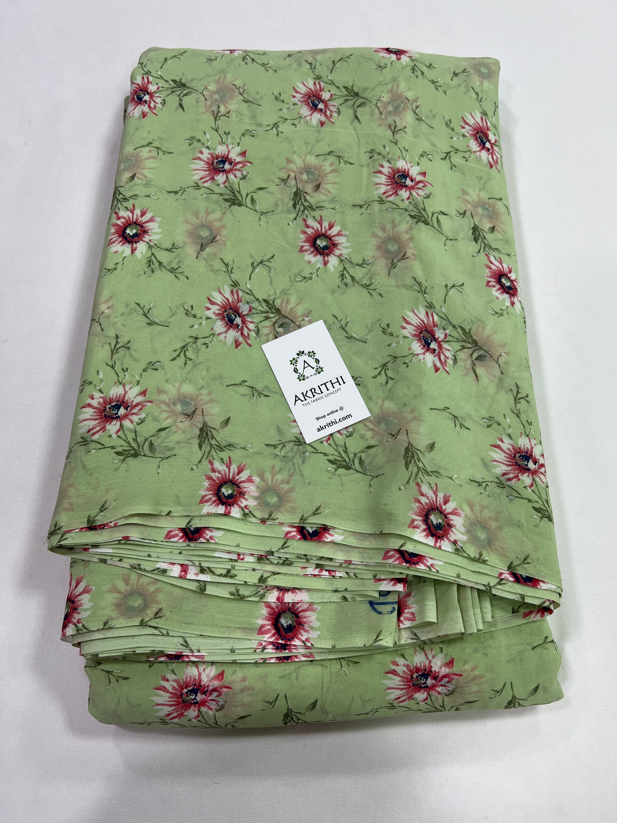 Floral printed georgette fabric 56 inches width
