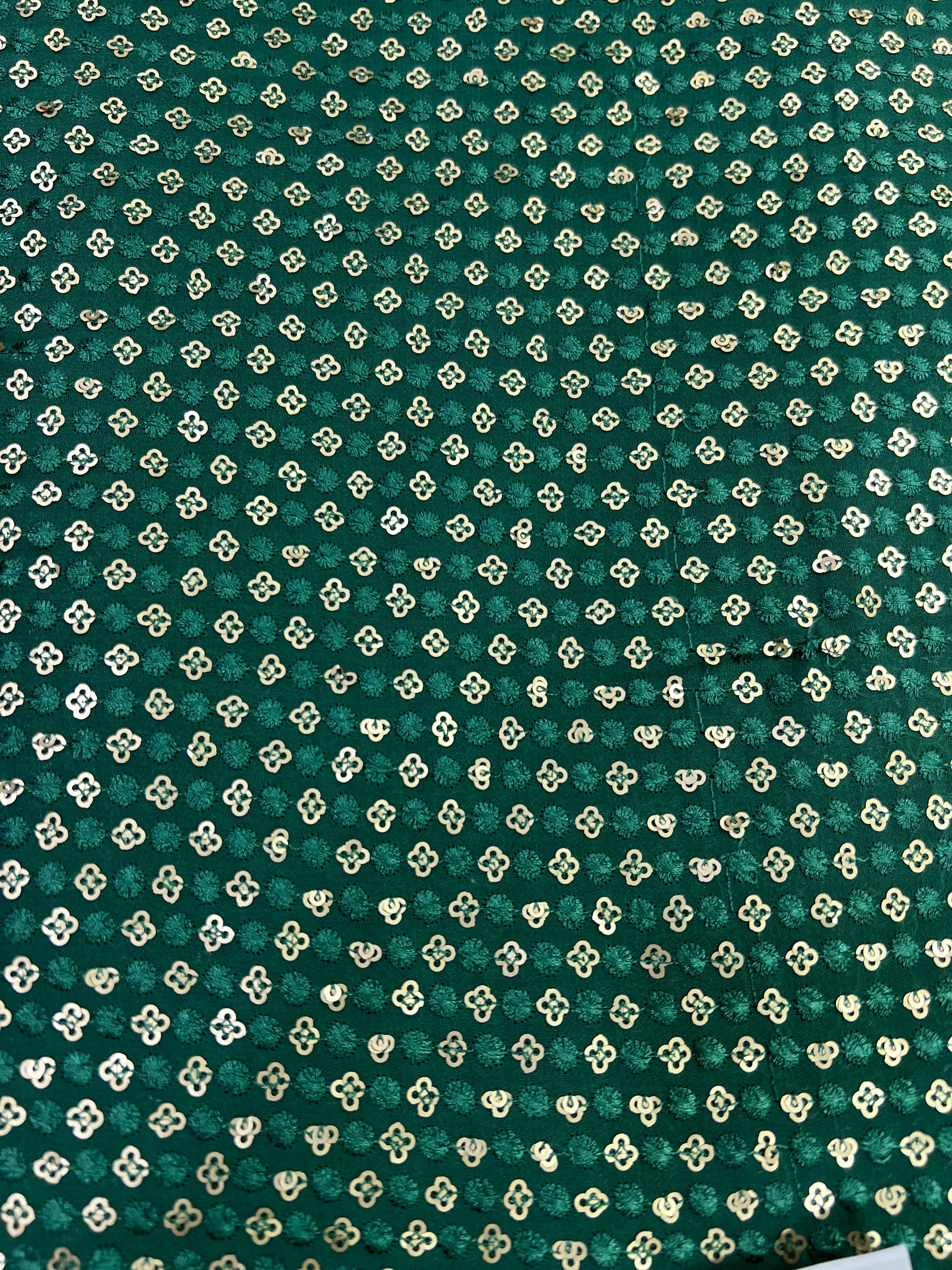 Embroidery on Georgette fabric