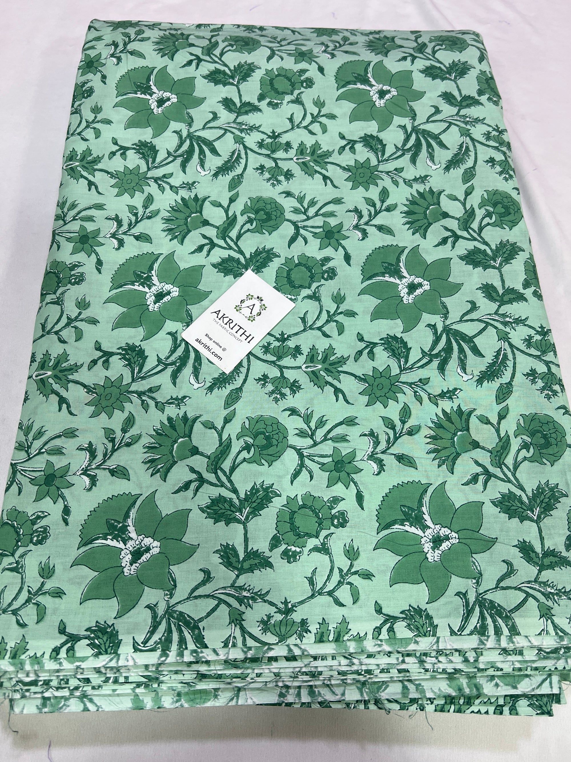 Printed pure cotton fabric