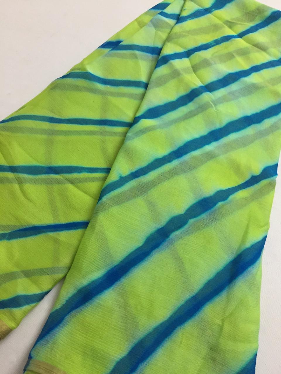 PURE CHIFFON LEHERIYA FABRIC