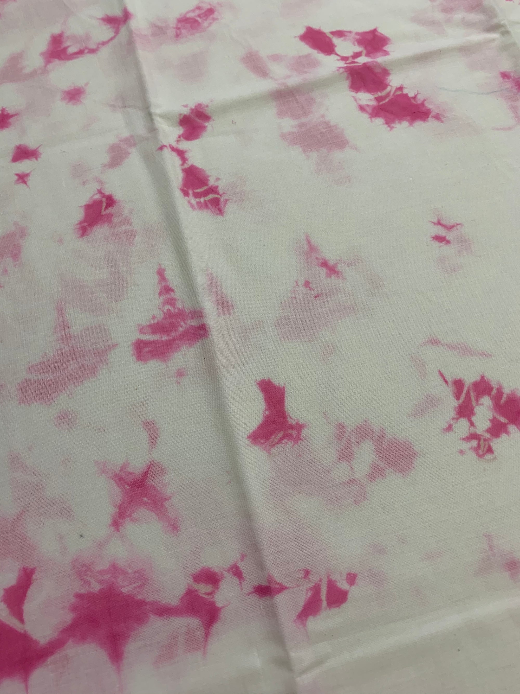 Tie and dye mul cotton fabric