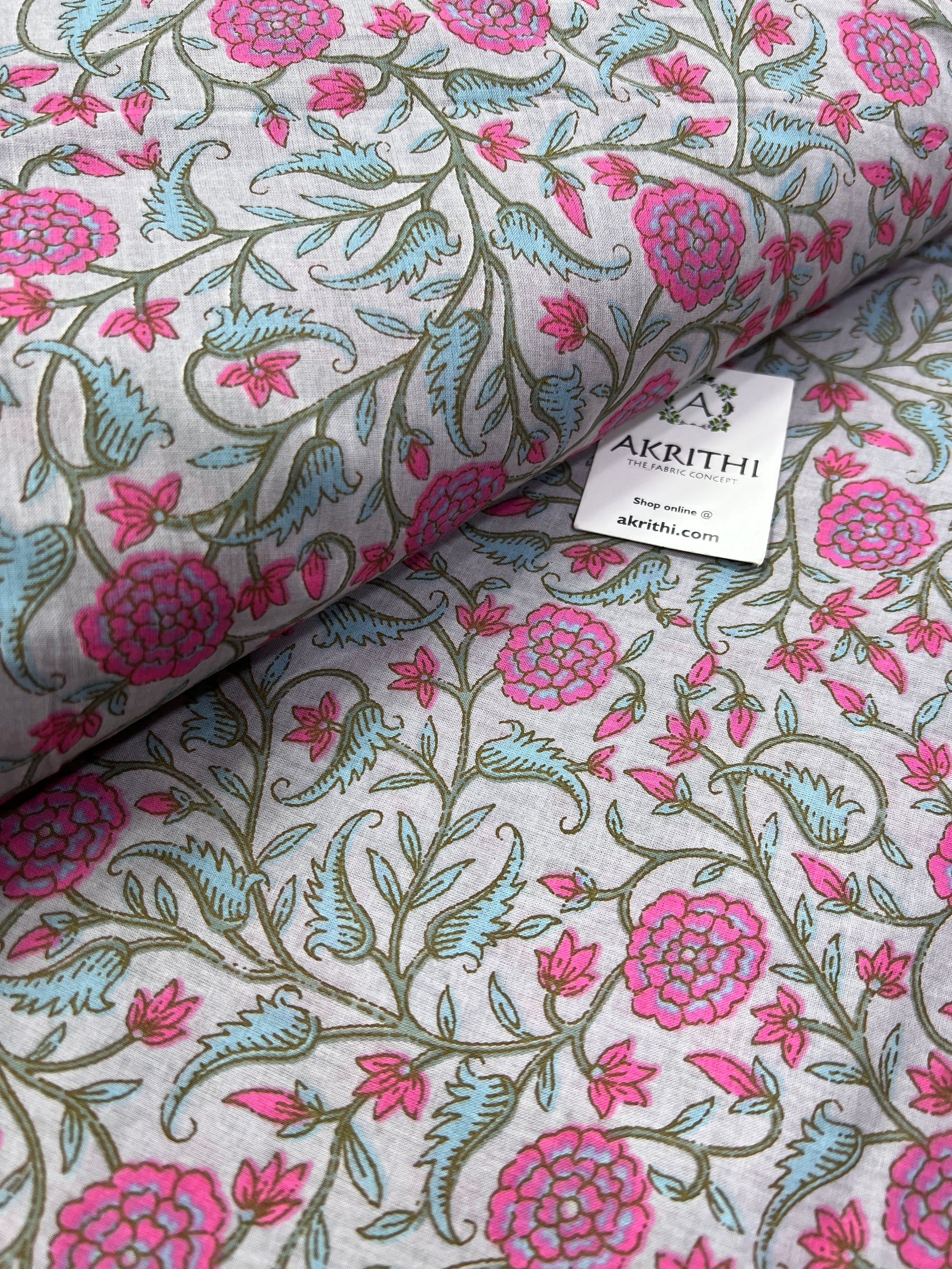 Printed pure cotton fabric