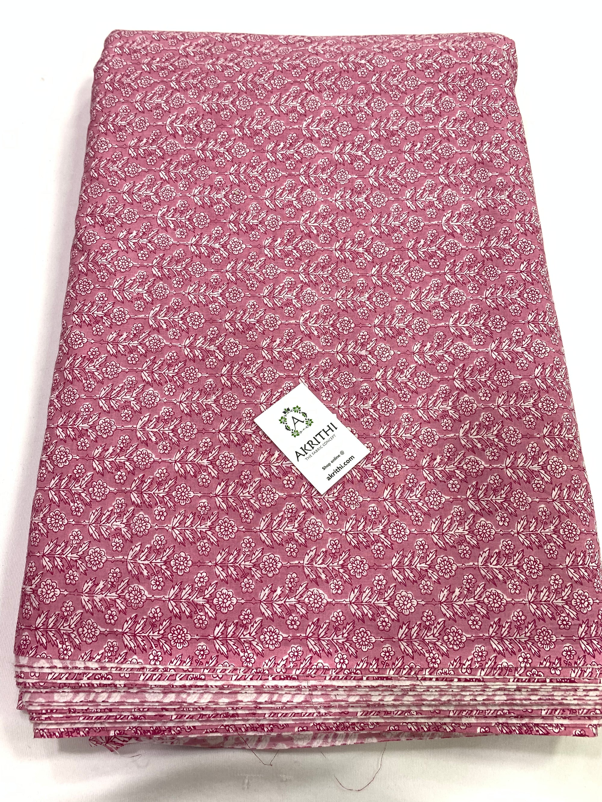 Printed pure cotton fabric