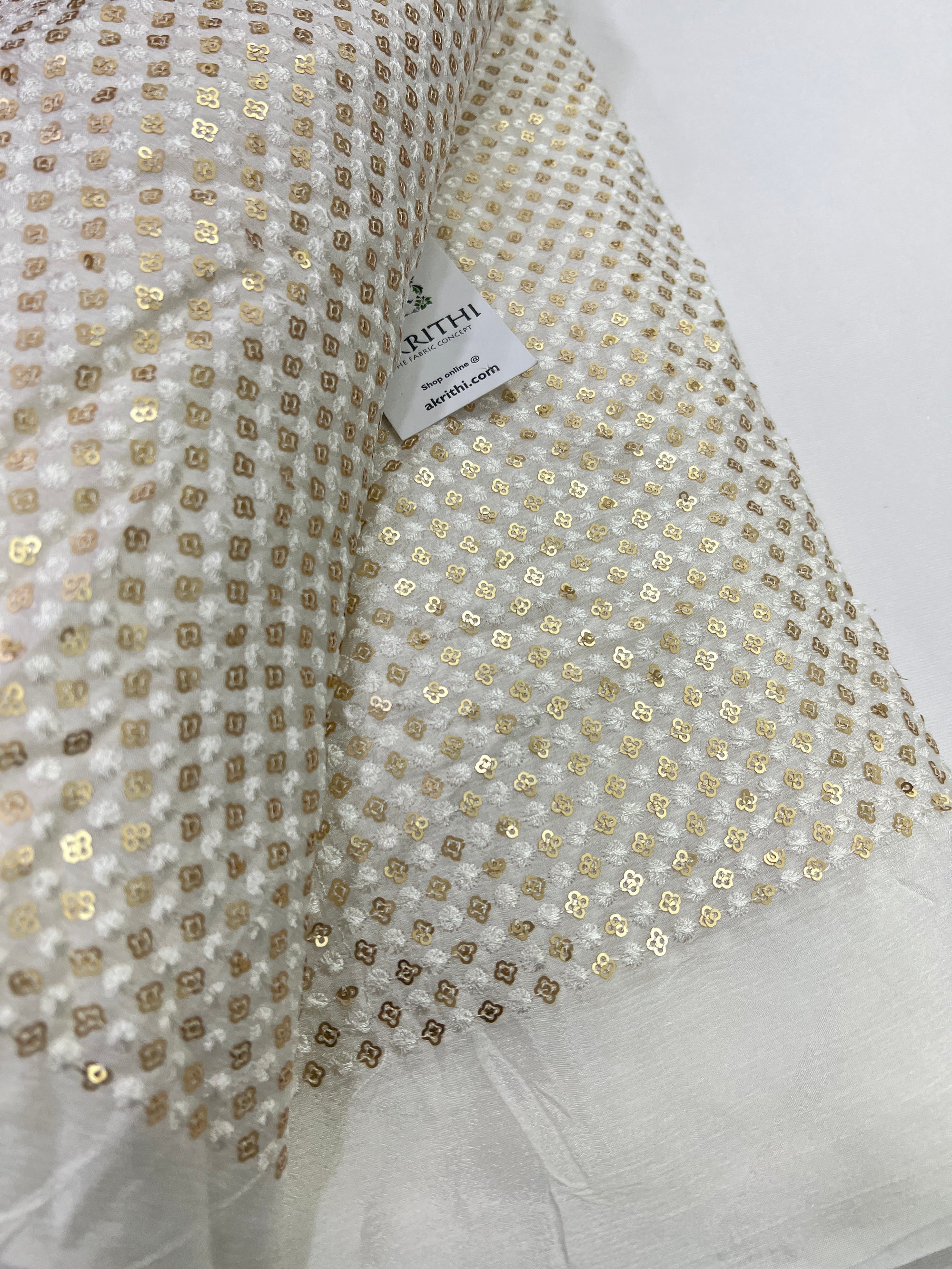 Embroidery on Georgette fabric