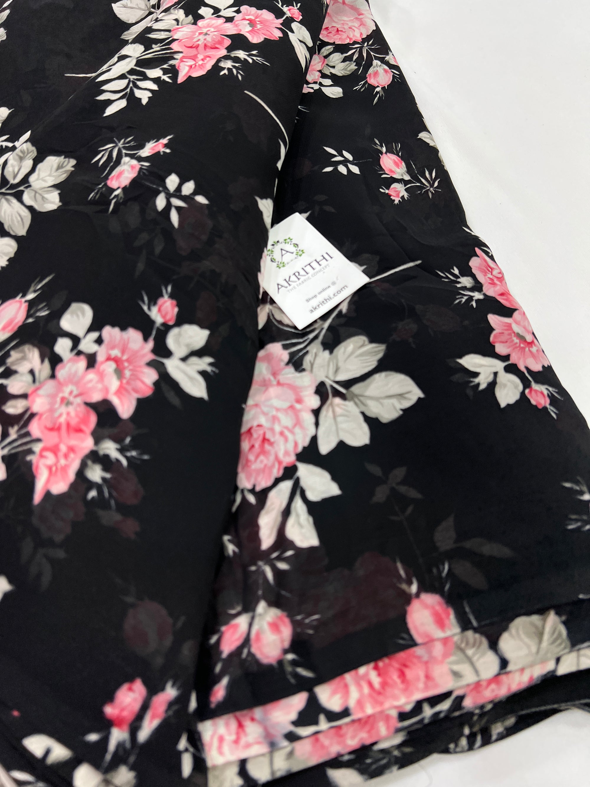 Floral printed georgette fabric