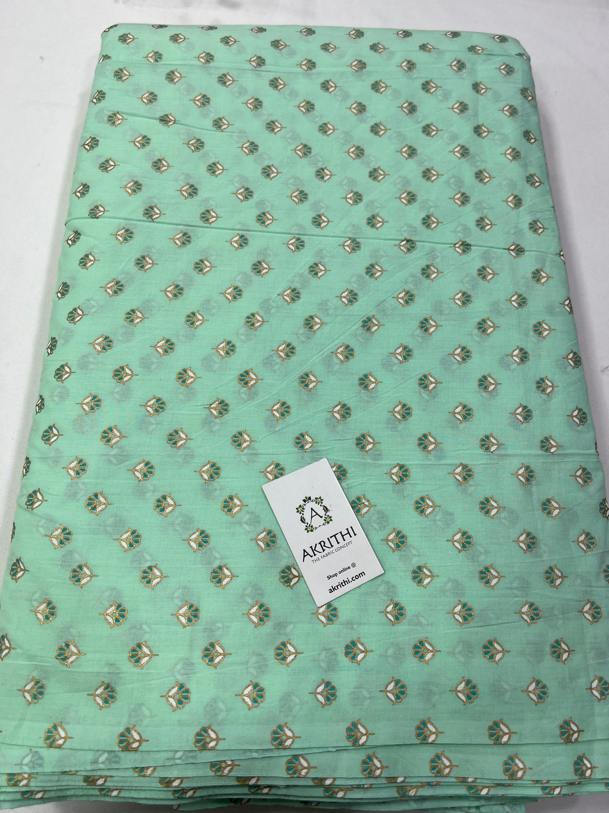 Printed pure cotton fabric
