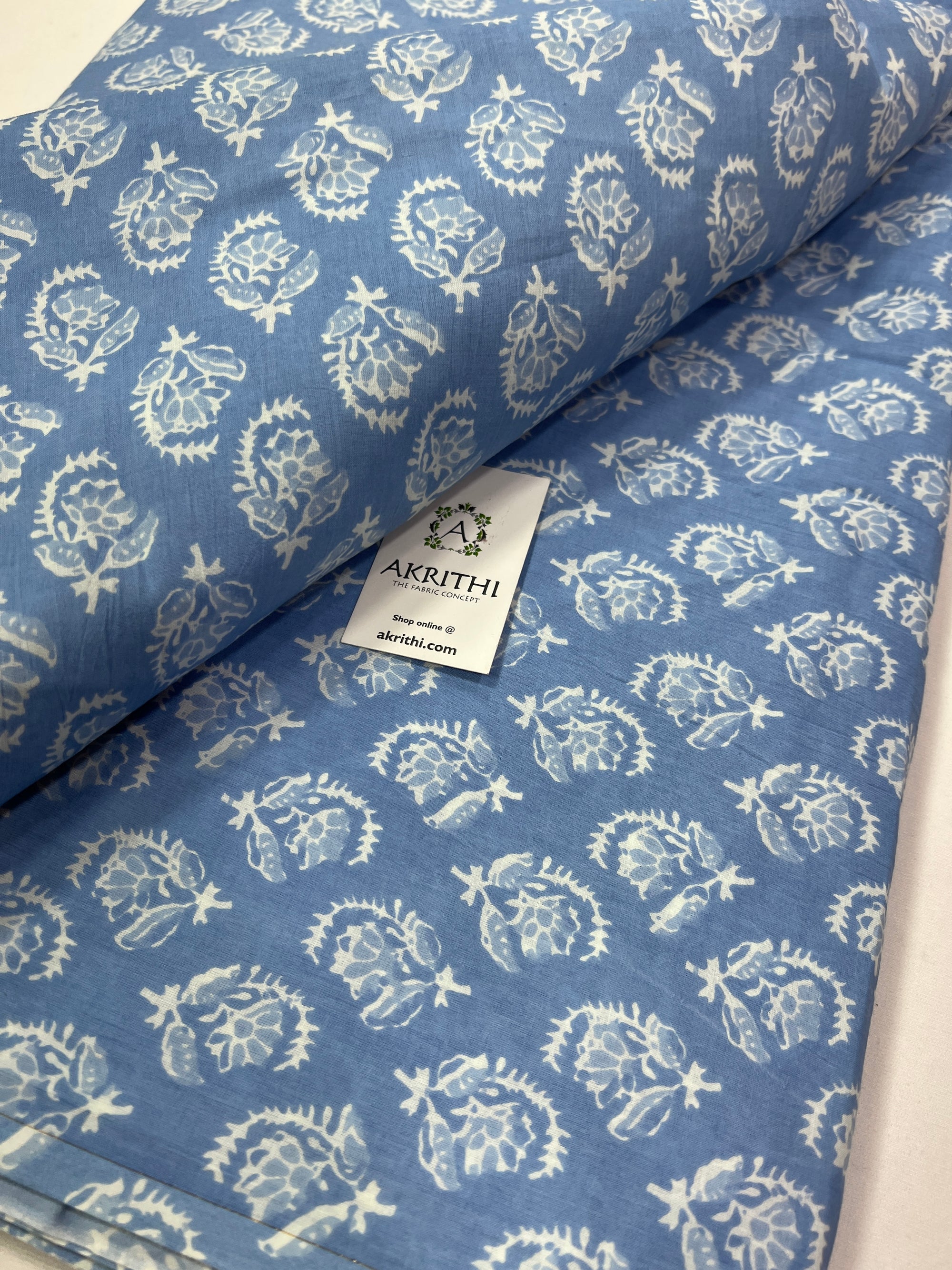 Printed pure cotton fabric