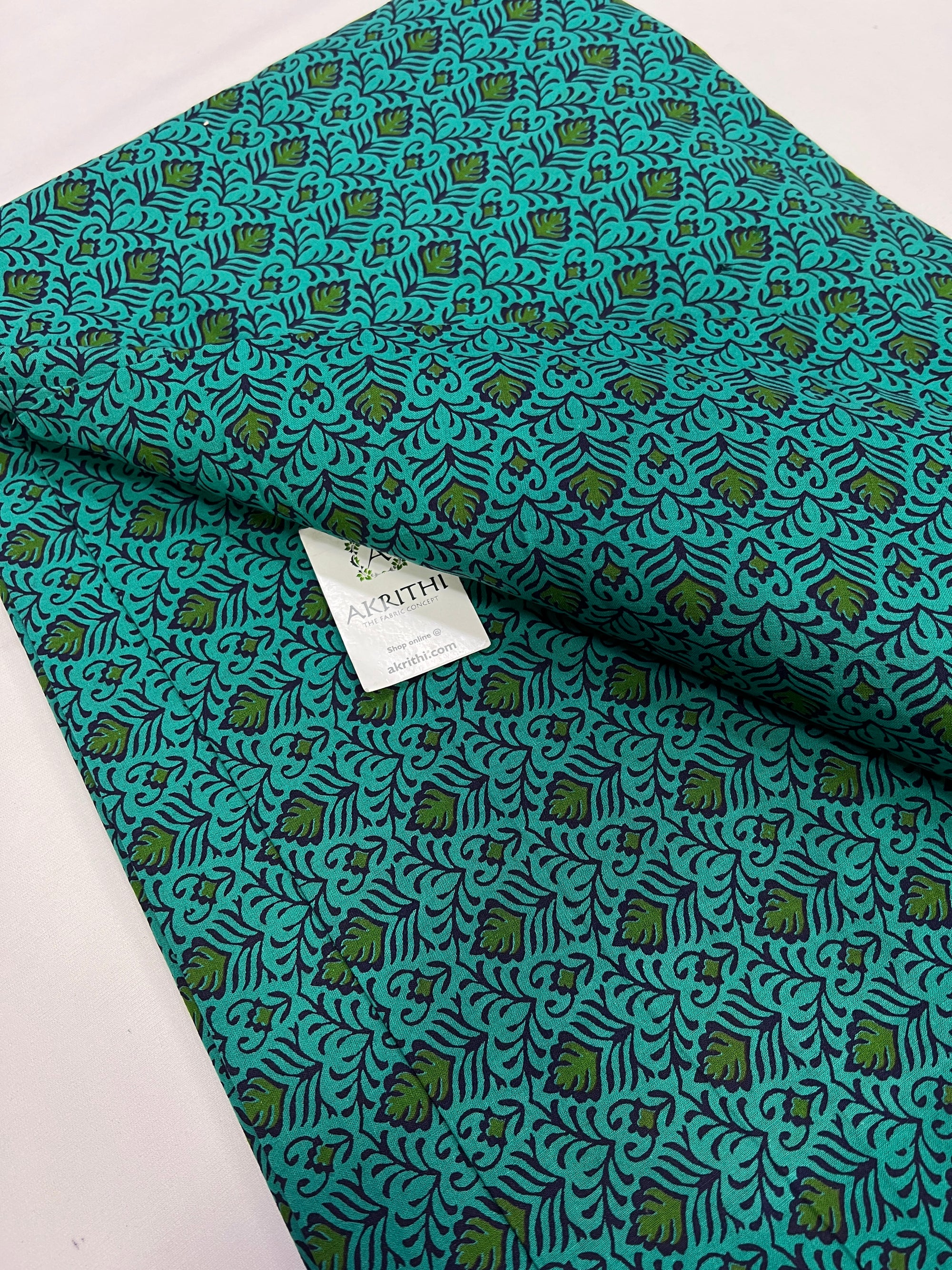 Printed pure cotton fabric