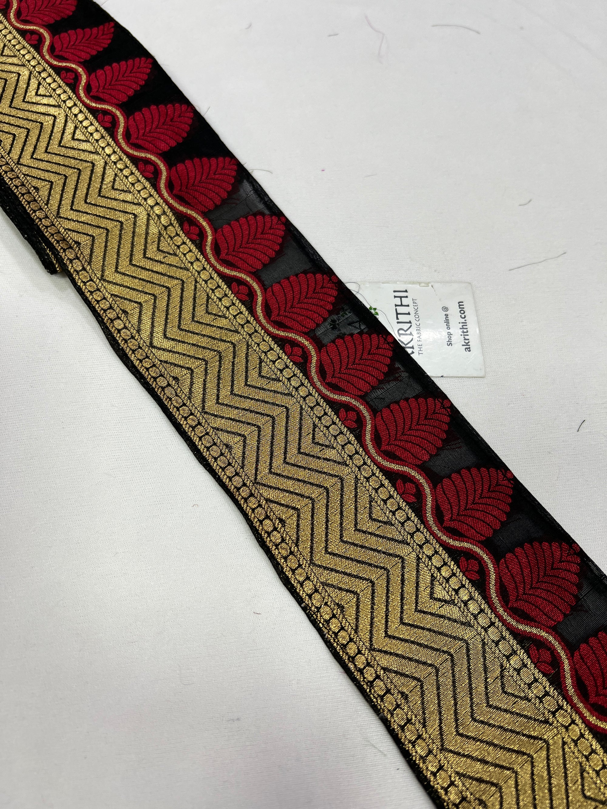Handloom Banarasi lace 5 metres roll