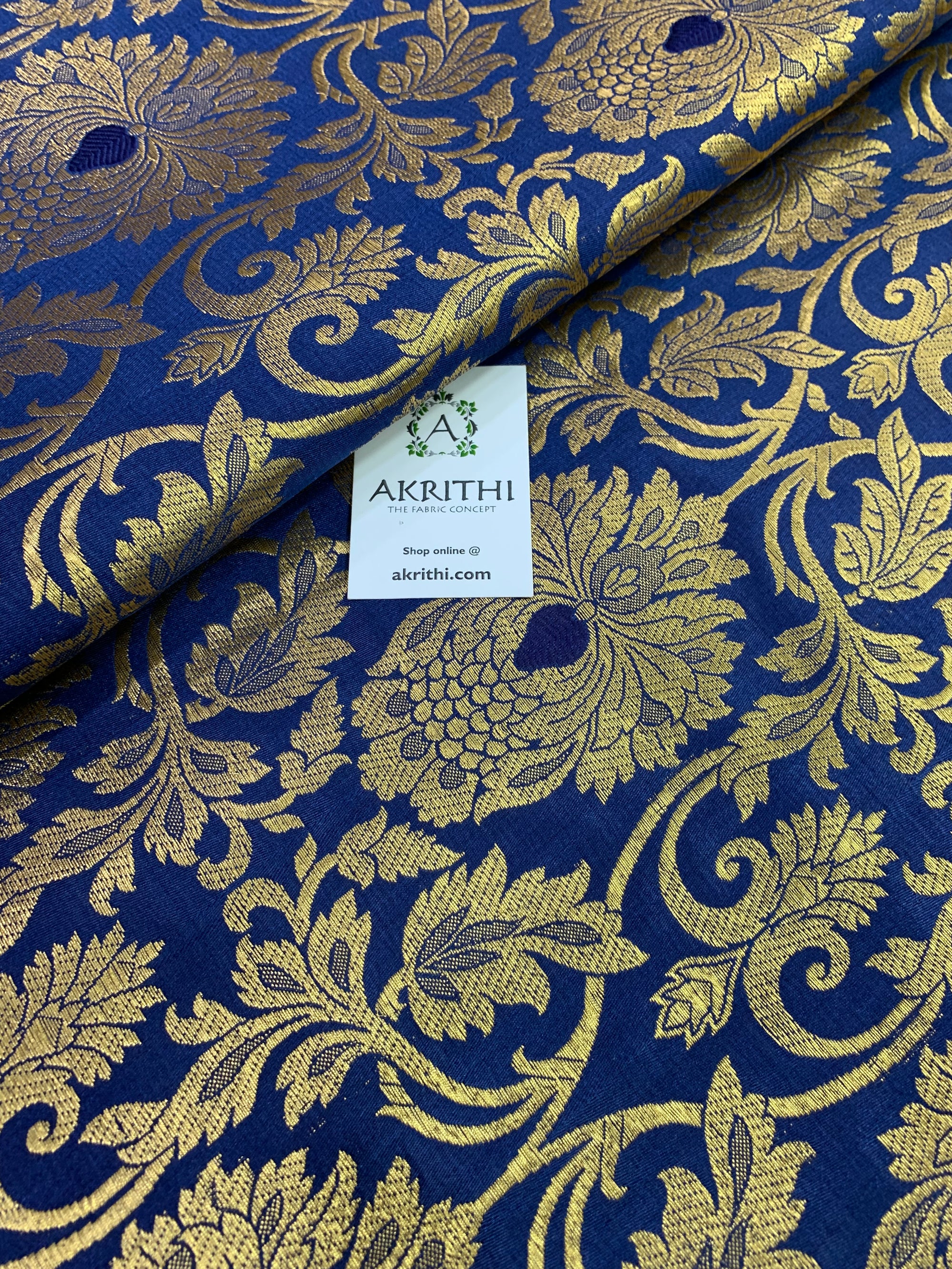 Handloom Banarasi brocade fabric