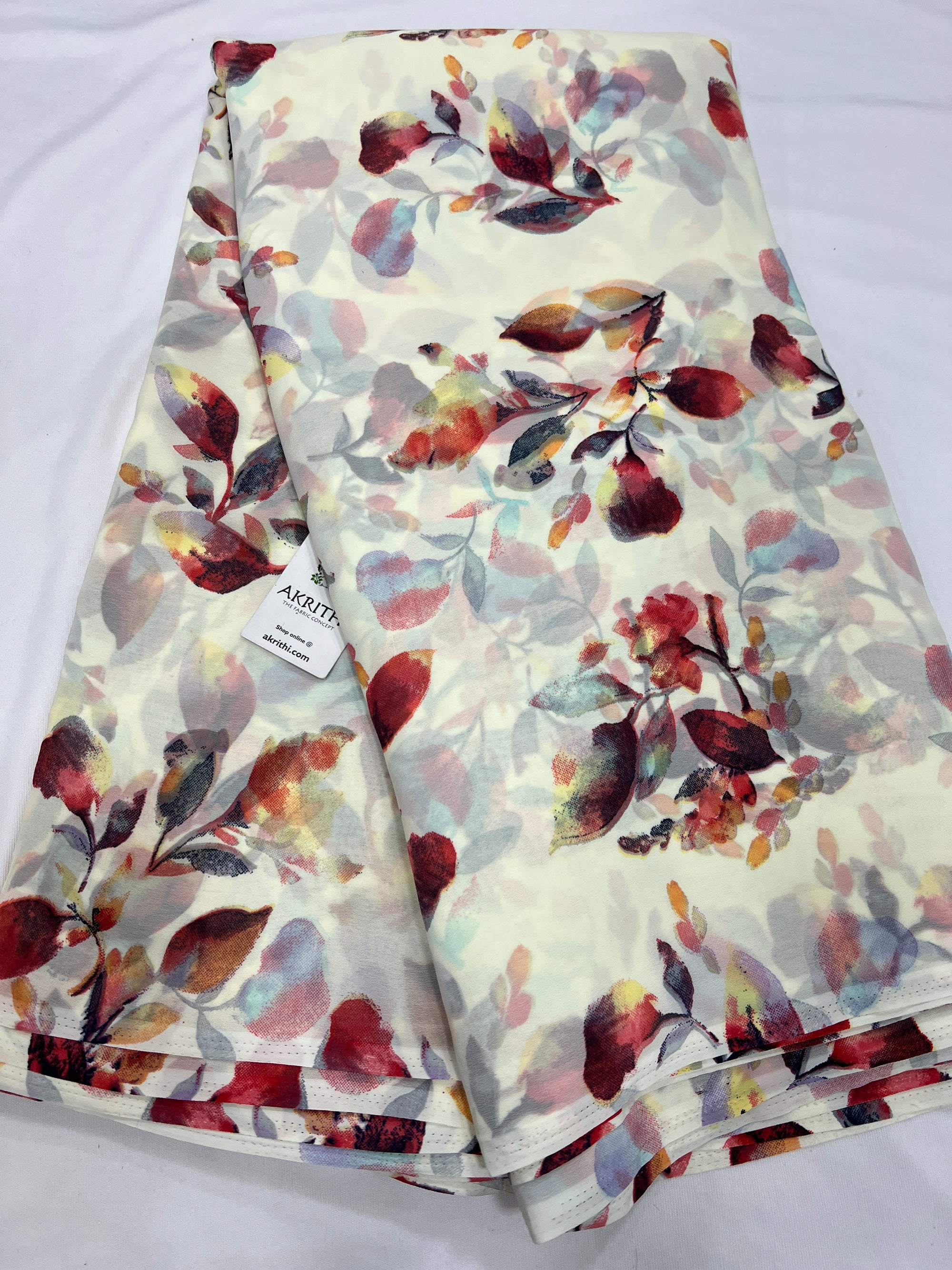 Floral printed georgette fabric
