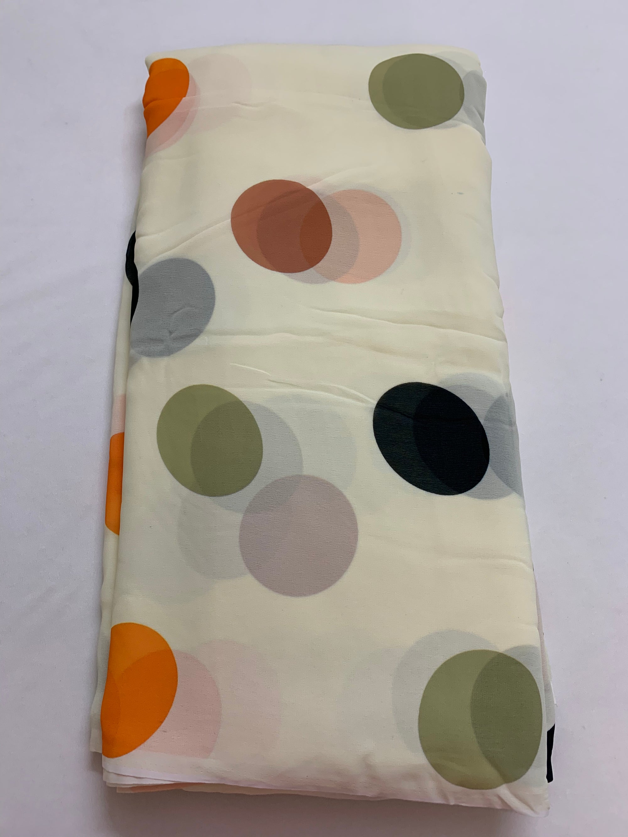 Digital polka Printed georgette fabric