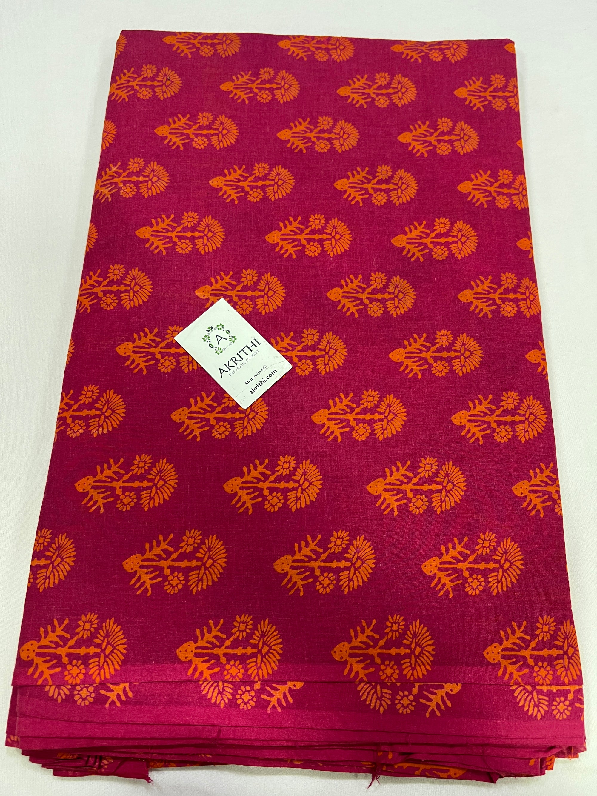 Printed pure cotton fabric