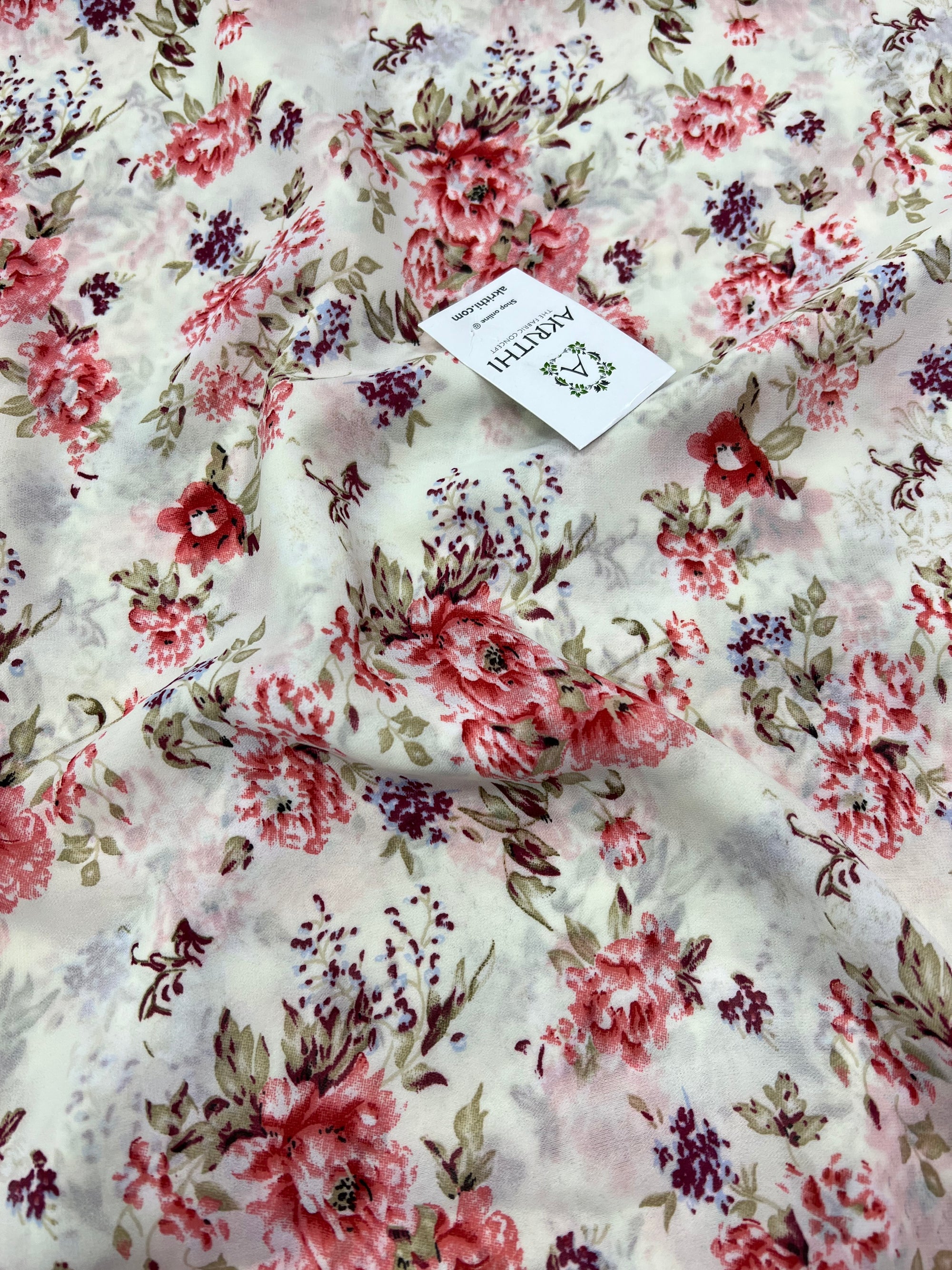 Digital floral Printed georgette fabric 56 inches width