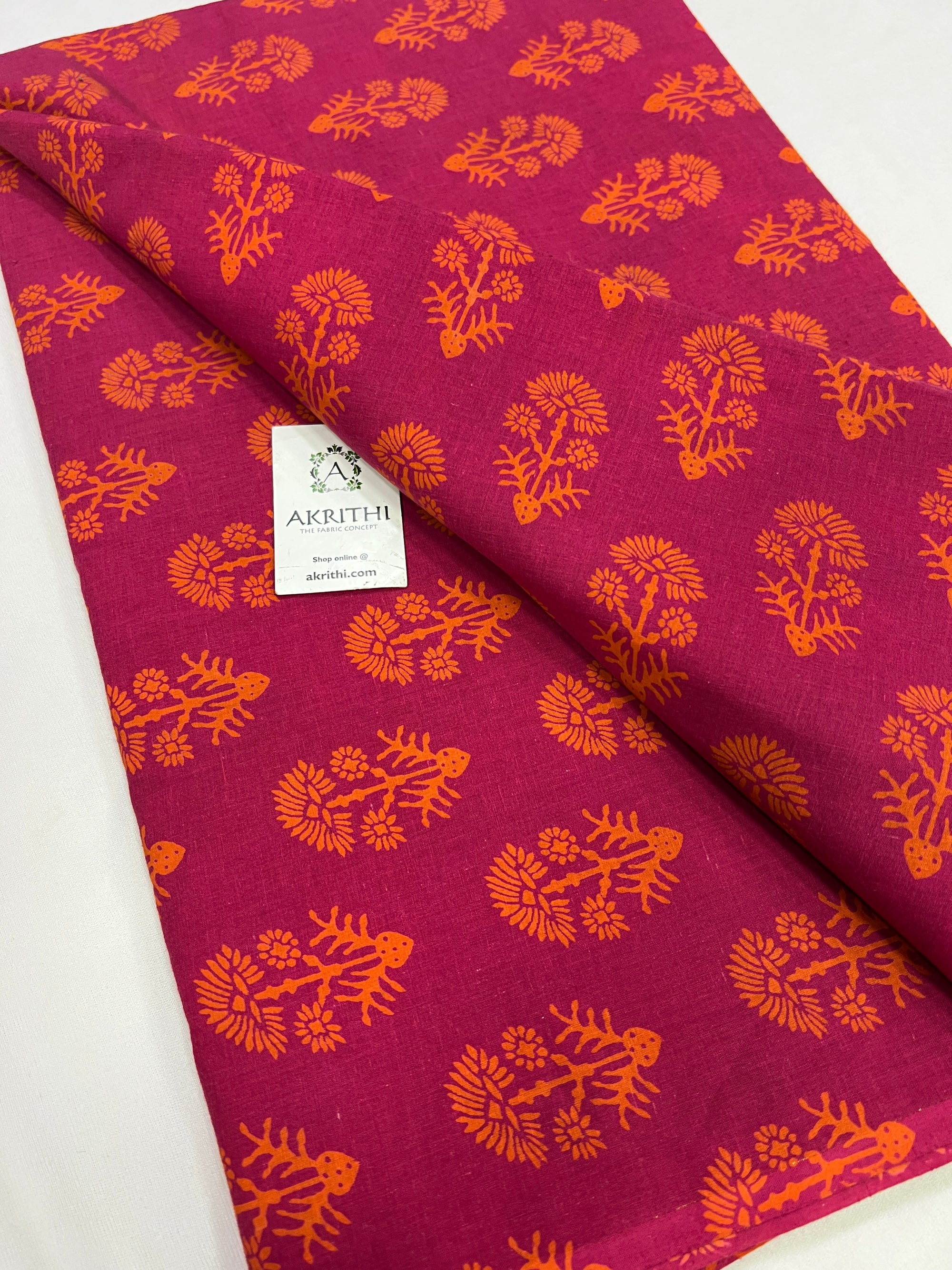 Printed pure cotton fabric