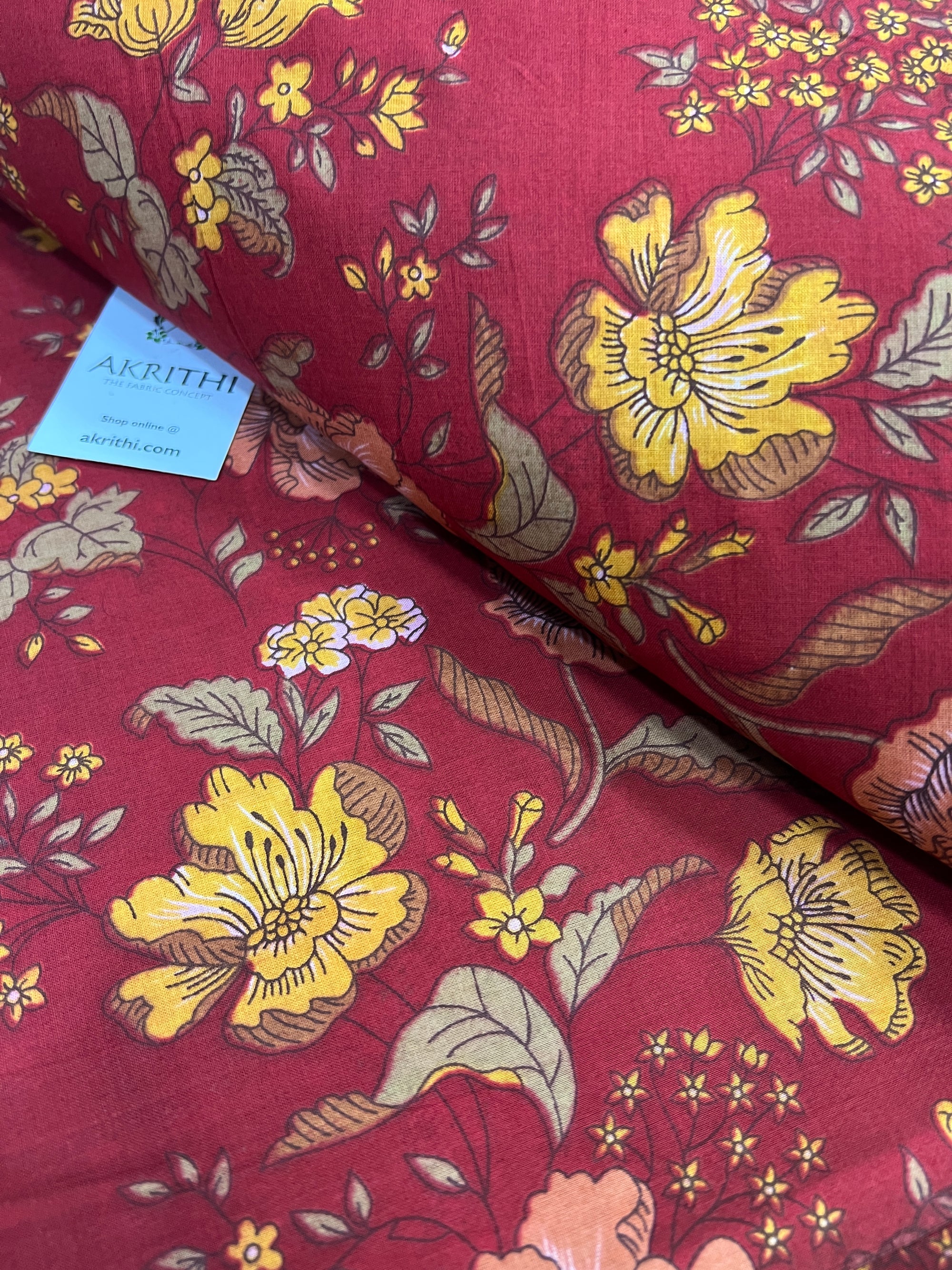 Printed pure cotton fabric