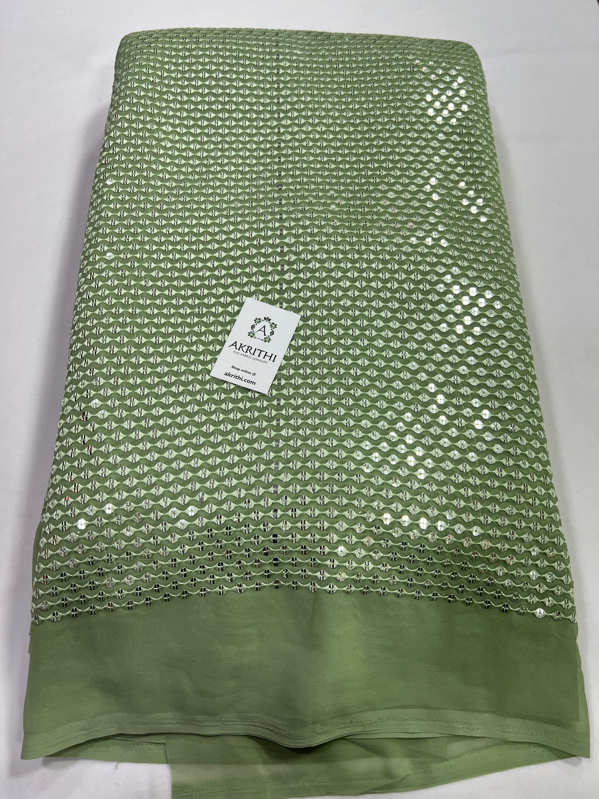 Embroidery on Georgette fabric