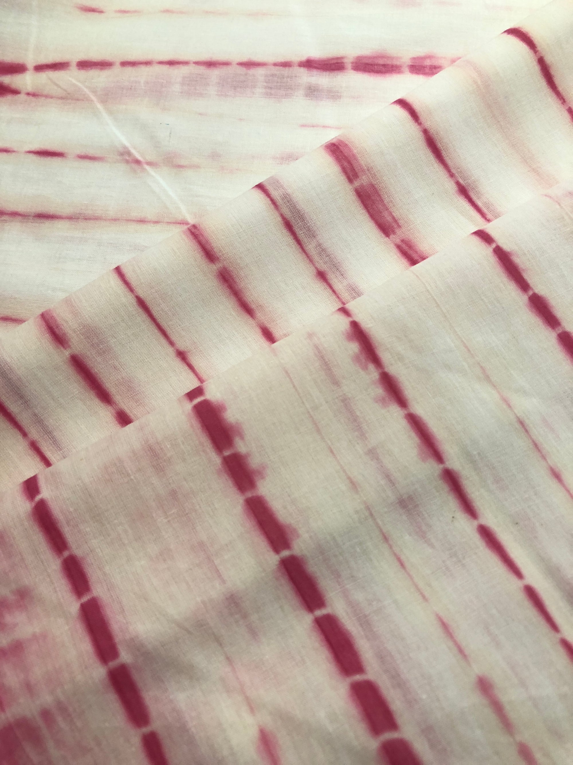 Tie and dye mul cotton fabric